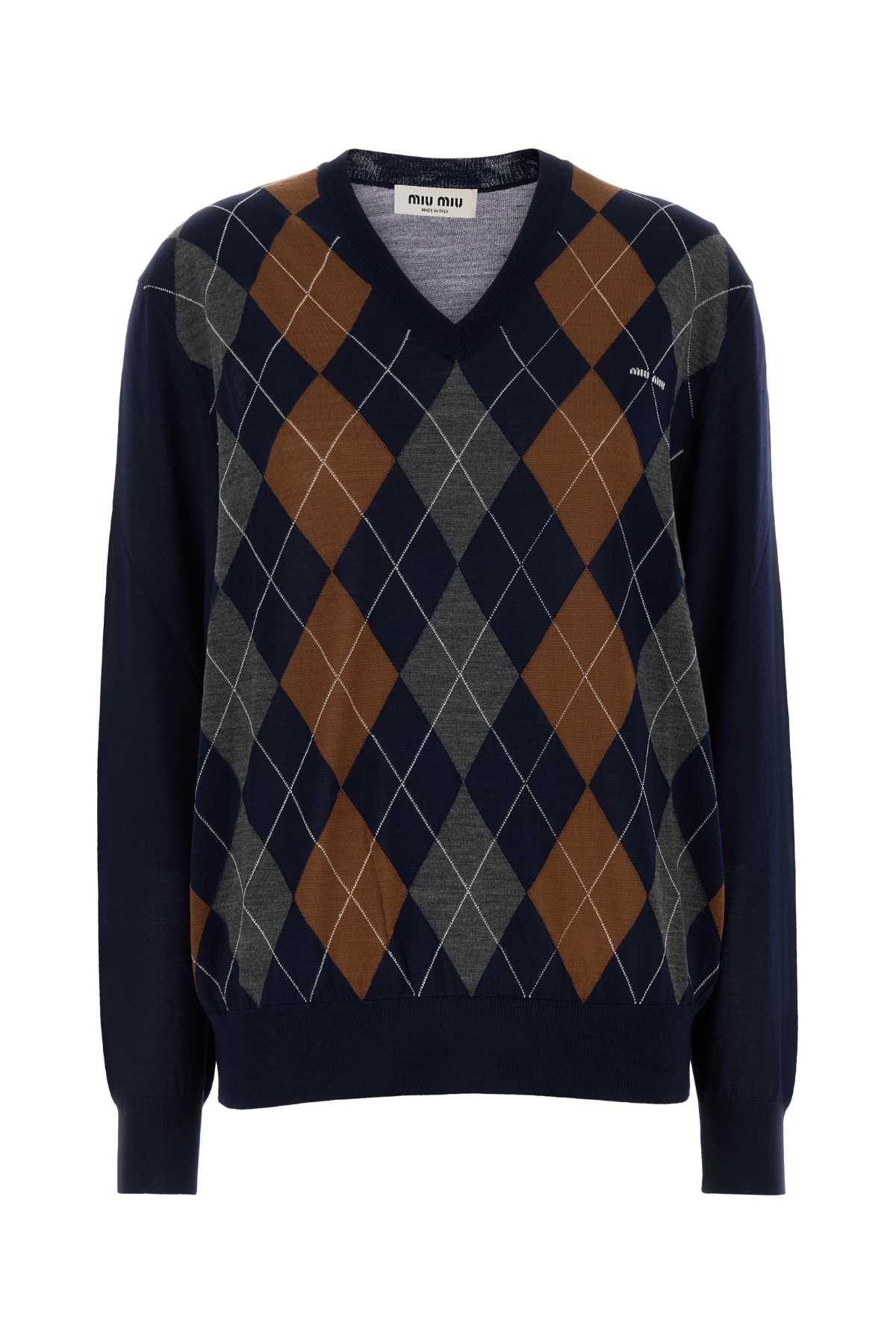 Miu Miu Dark Blue Wool Sweater