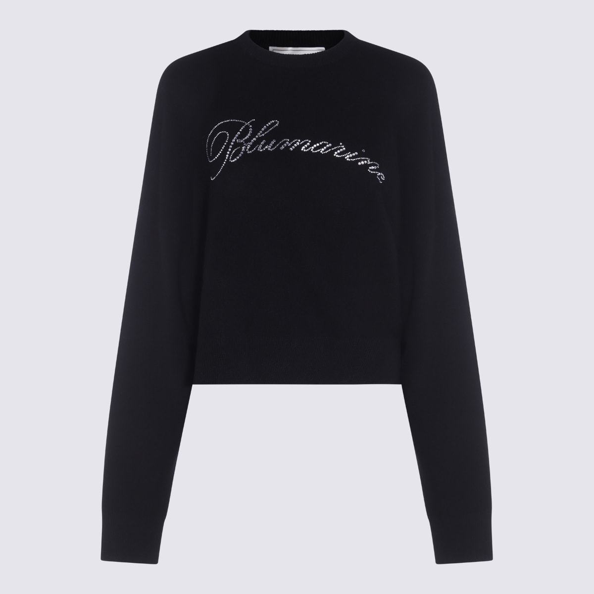 Blumarine Black Wool Knitwear