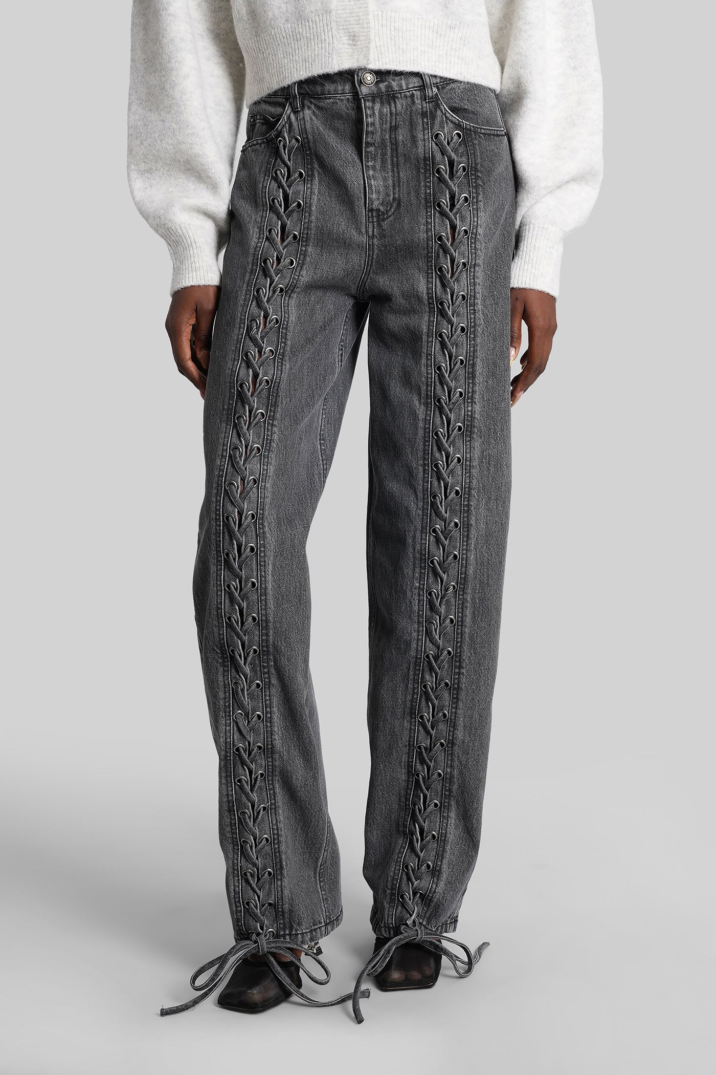 Rotate by Birger Christensen Jeans In Grey Denim