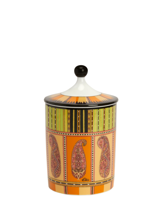 Etro, Bougie En Porcelaine Paisley, Neutre
