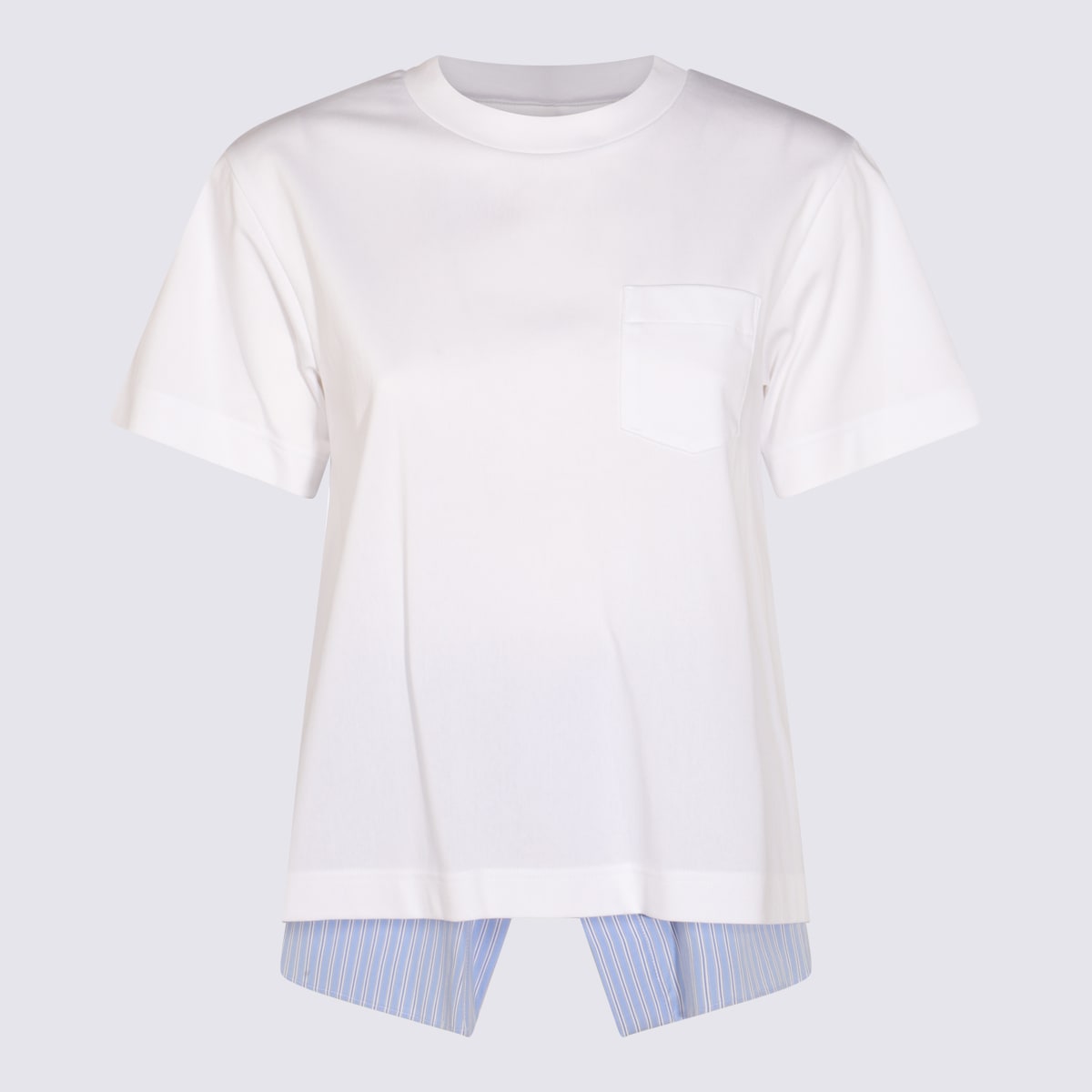 Sacai White Cotton T-shirt