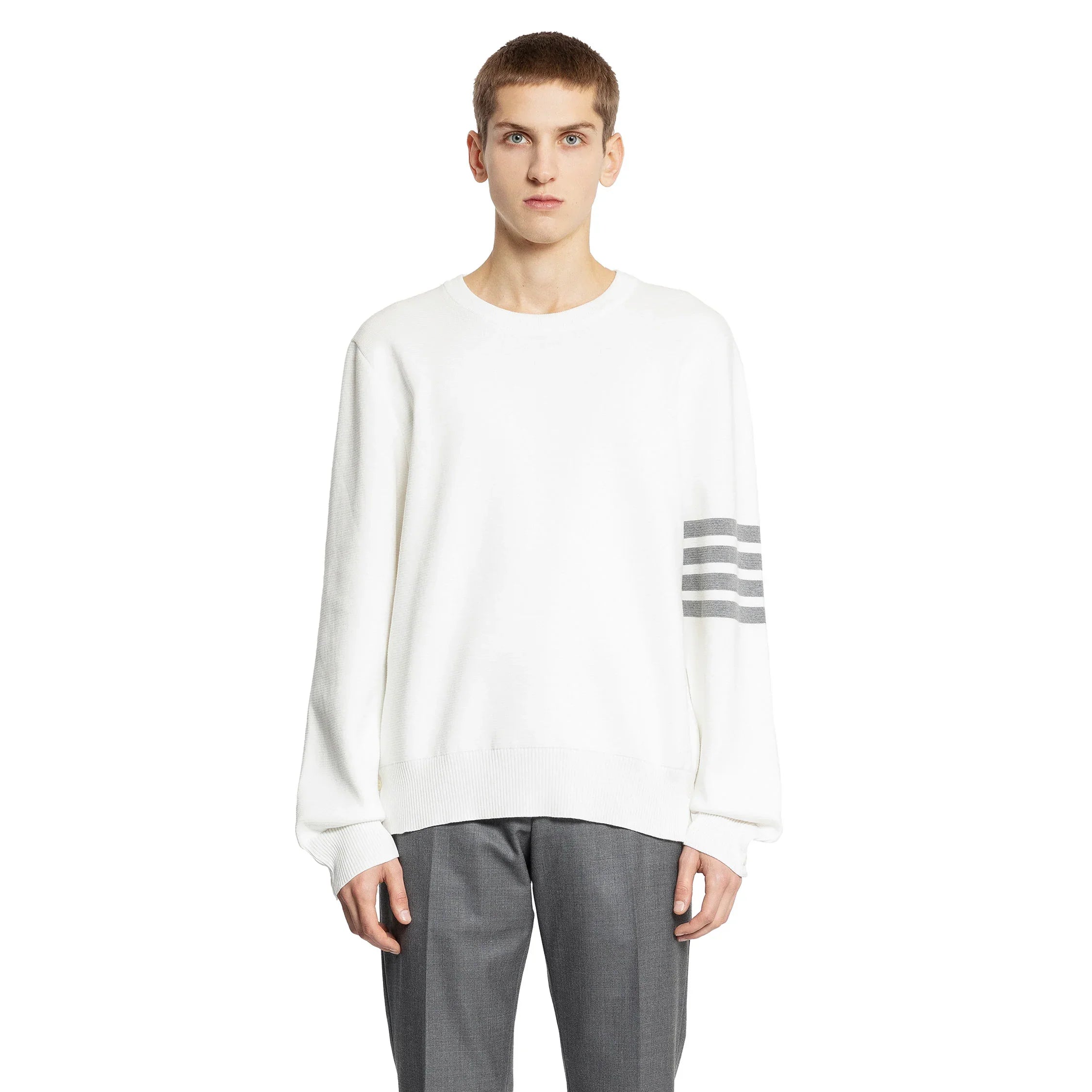 Milano Stitch Cotton 4-Bar Jumper