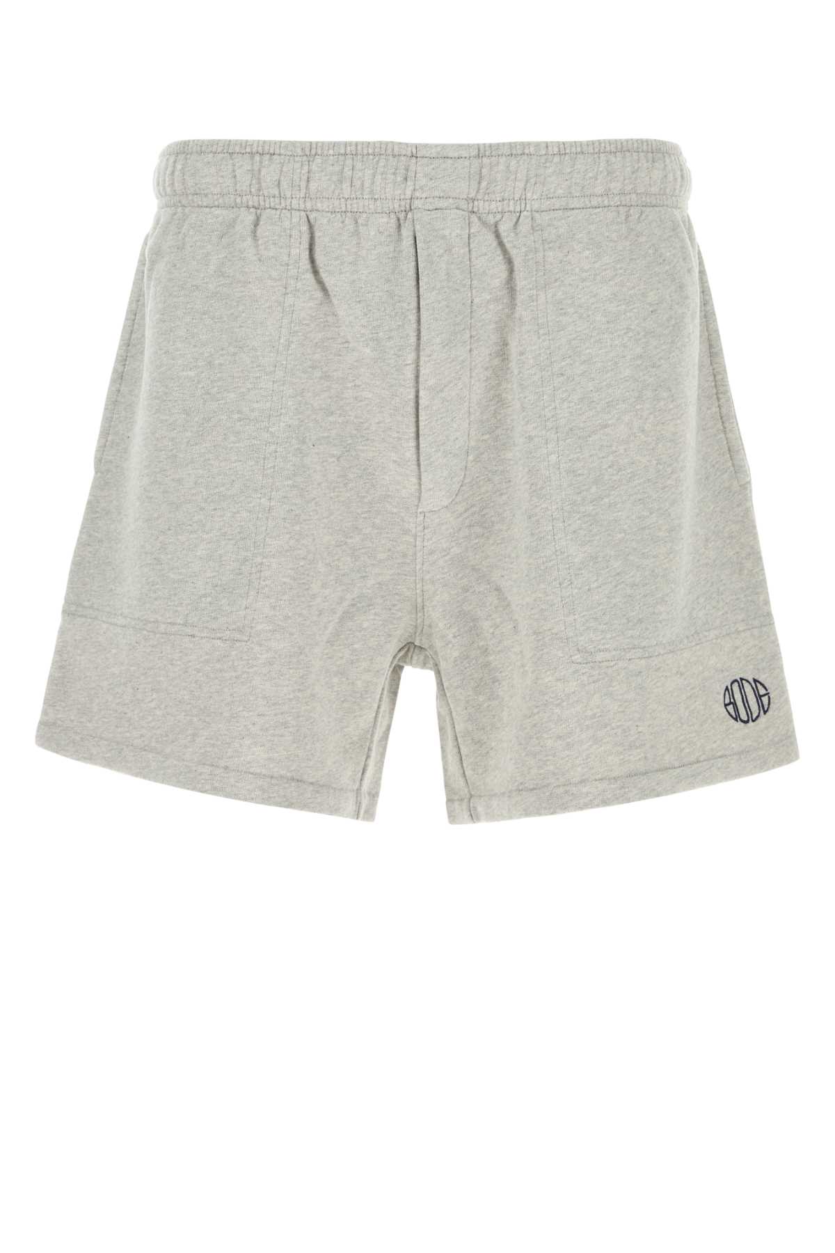 Bode Grey Cotton Bermuda Shorts