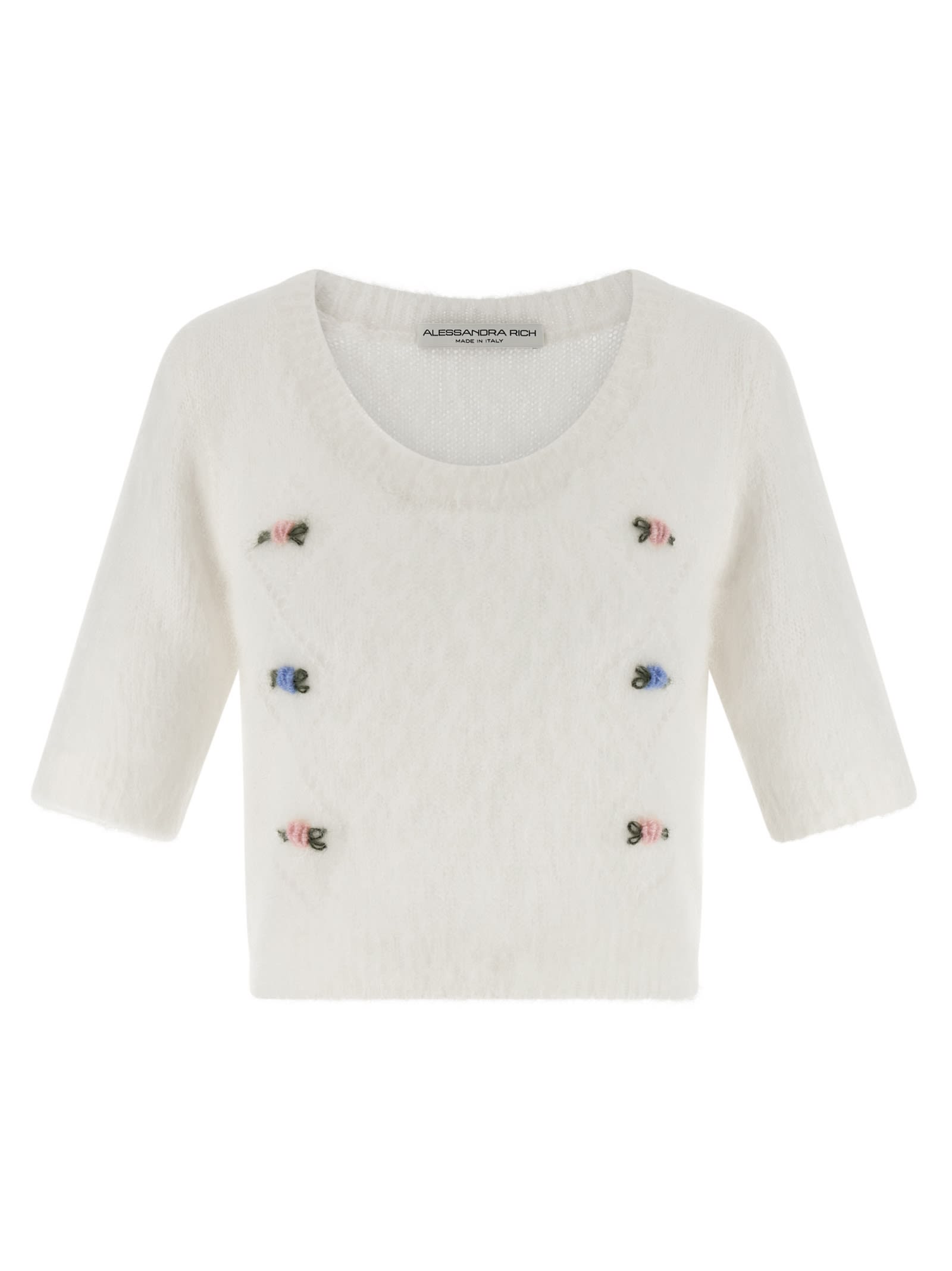 Alessandra Rich carded Mohair Sweater