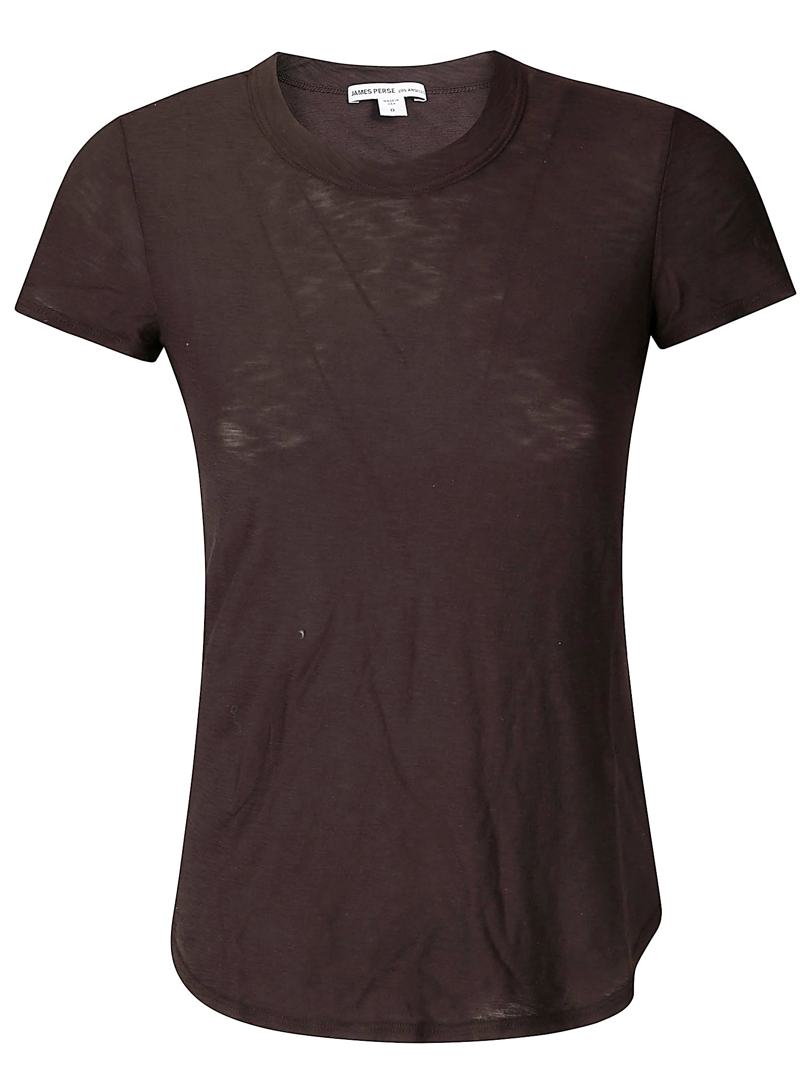 James Perse Sheer Slub Crew Neck Tee