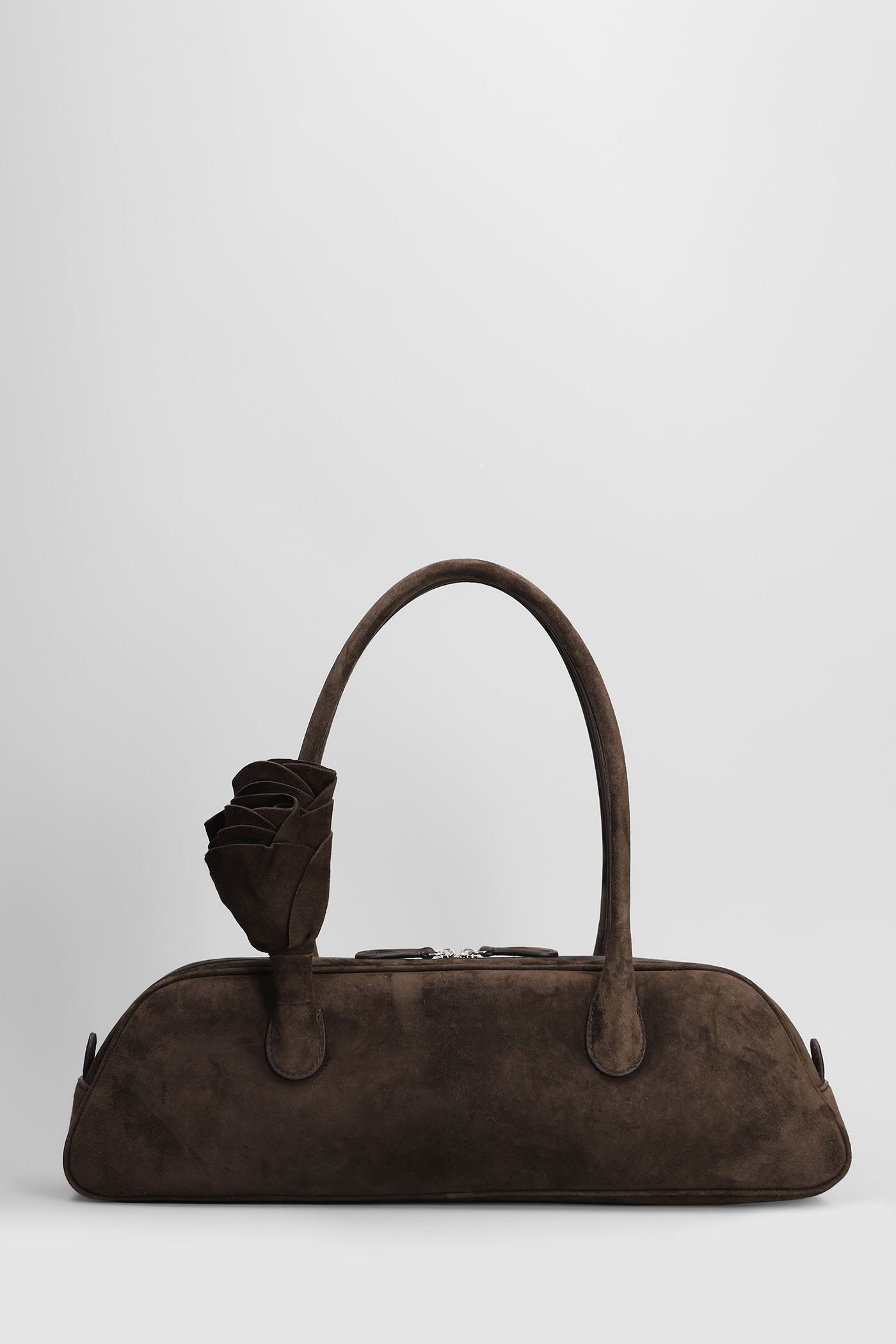 Magda Butrym Brigitte Hand Bag In Brown Suede