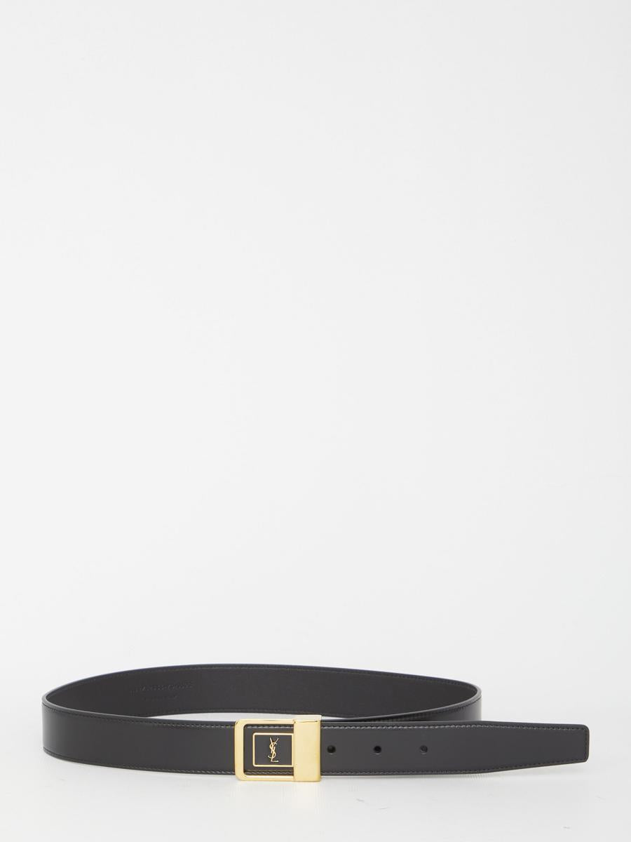 Cassandre Buckle Leather Belt