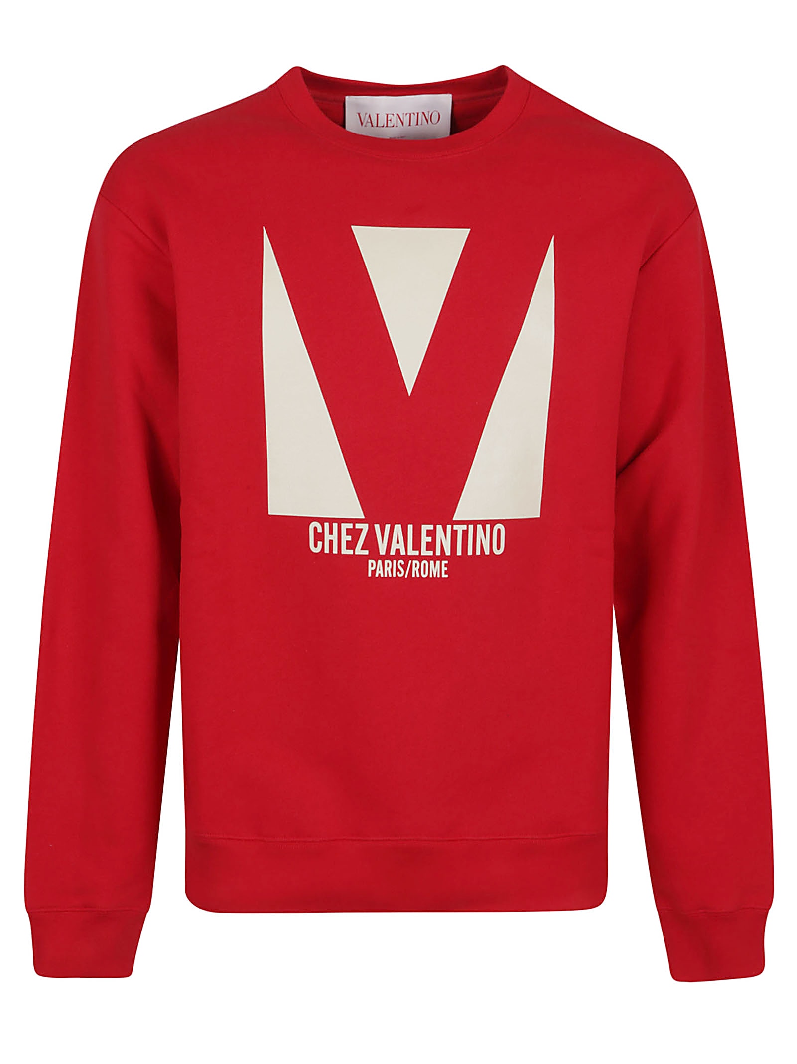 Valentino Garavani Jersey Felpa Chez Valentino Cotton Sweatshirt