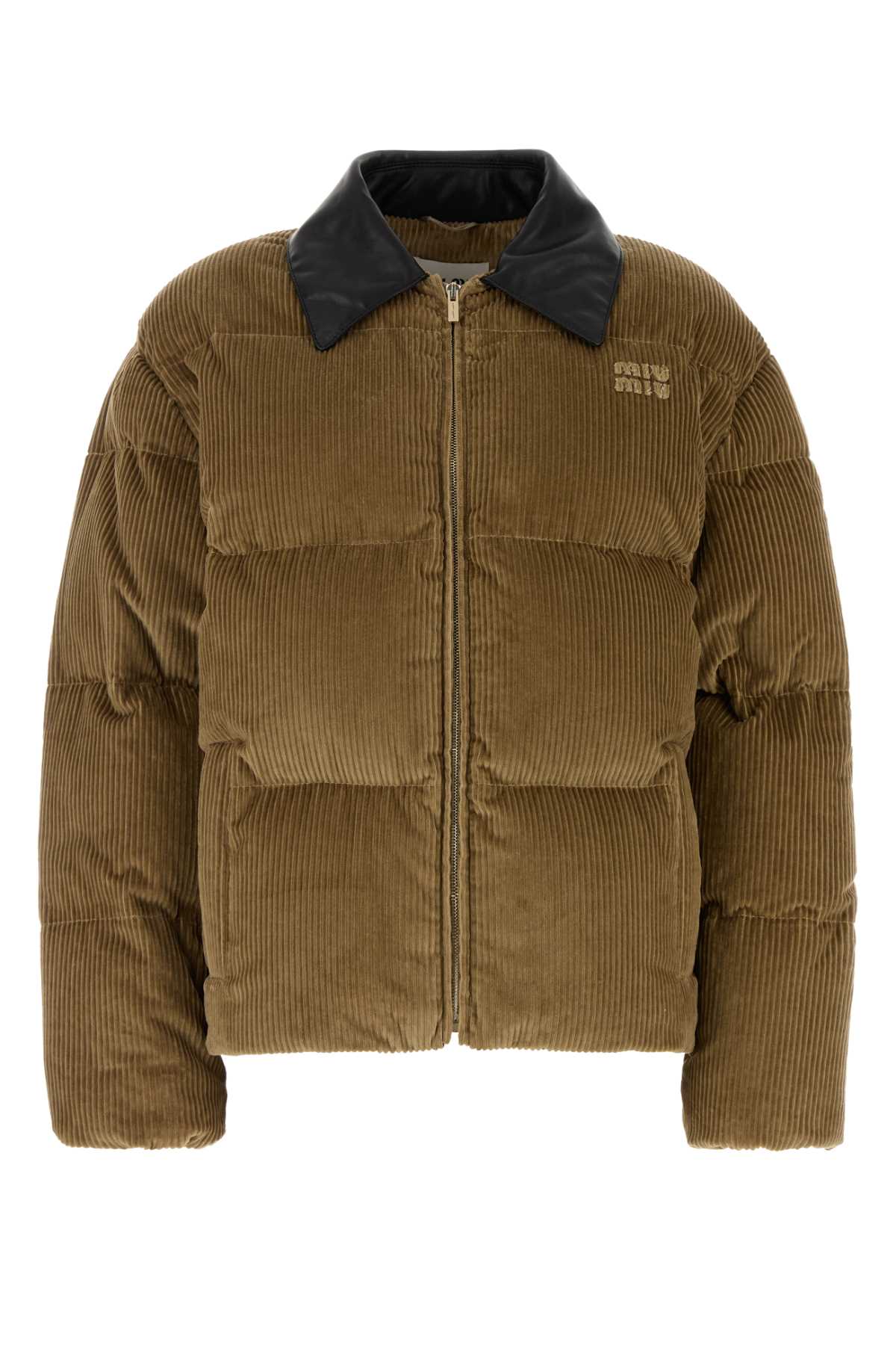 Miu Miu Biscuit Corduroy Down Jacket