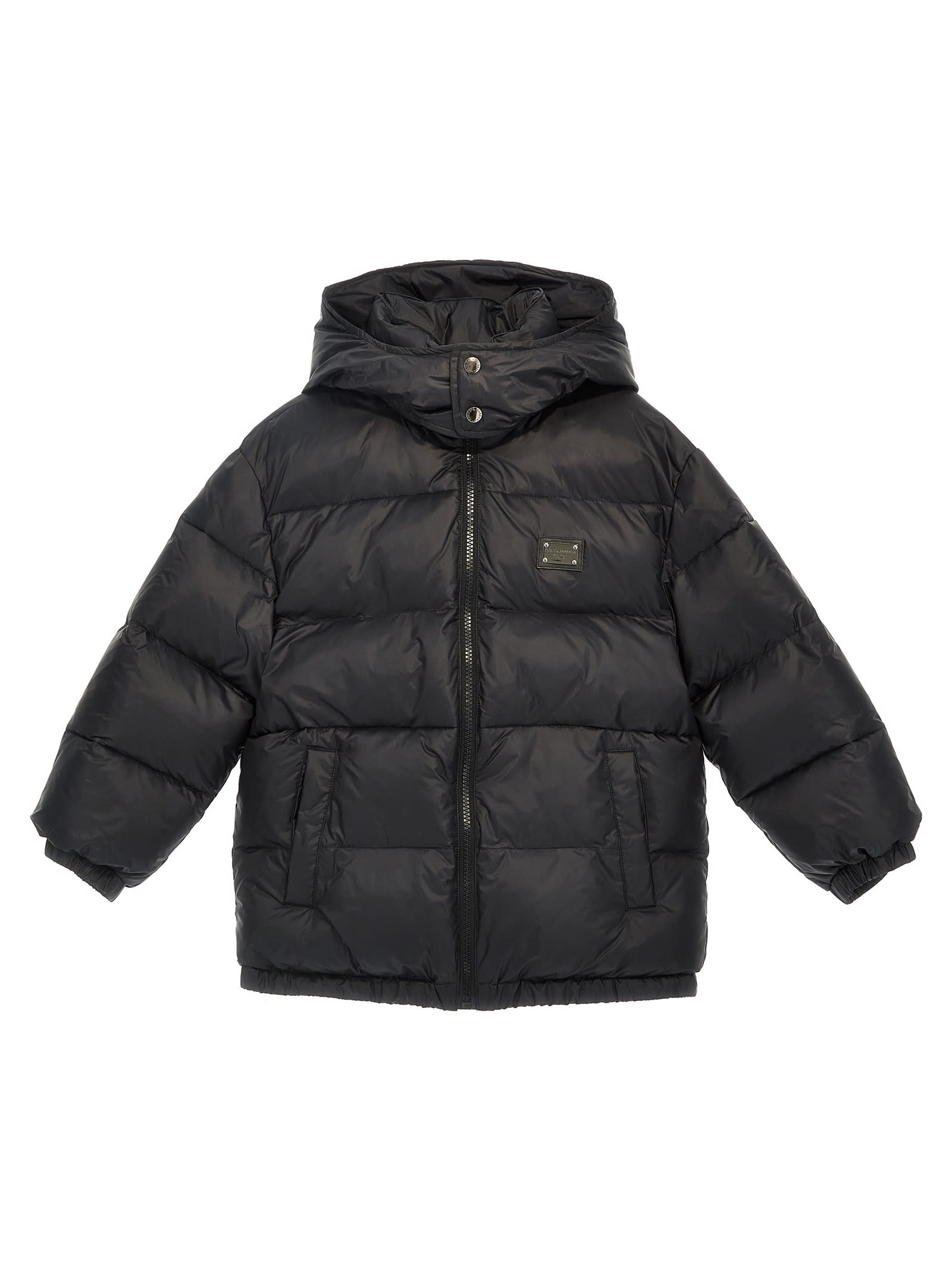 Dolce & Gabbana Logo Plate Down Jacket