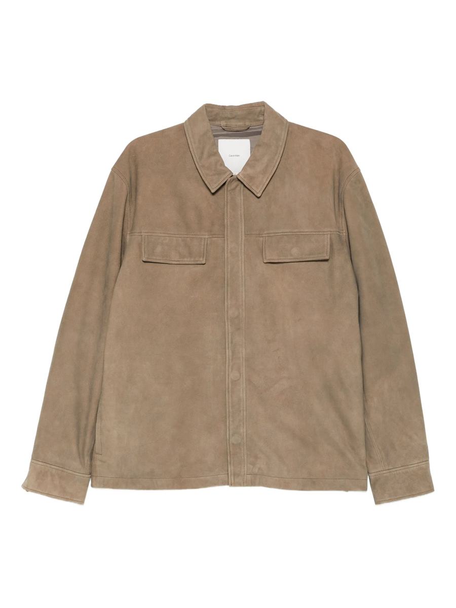 Calvin Klein Suede Shirt Jacket Clothing