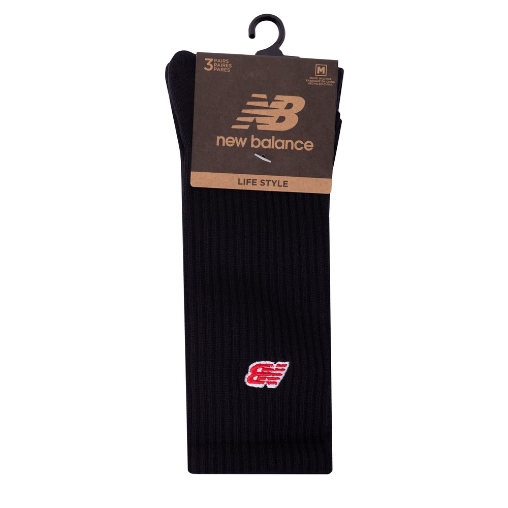 Patch Logo Crew Socks 3 Pack