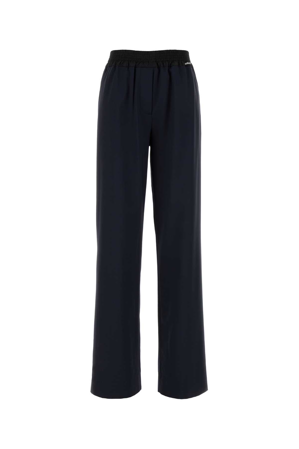 Miu Miu Navy Blue Wool Pant
