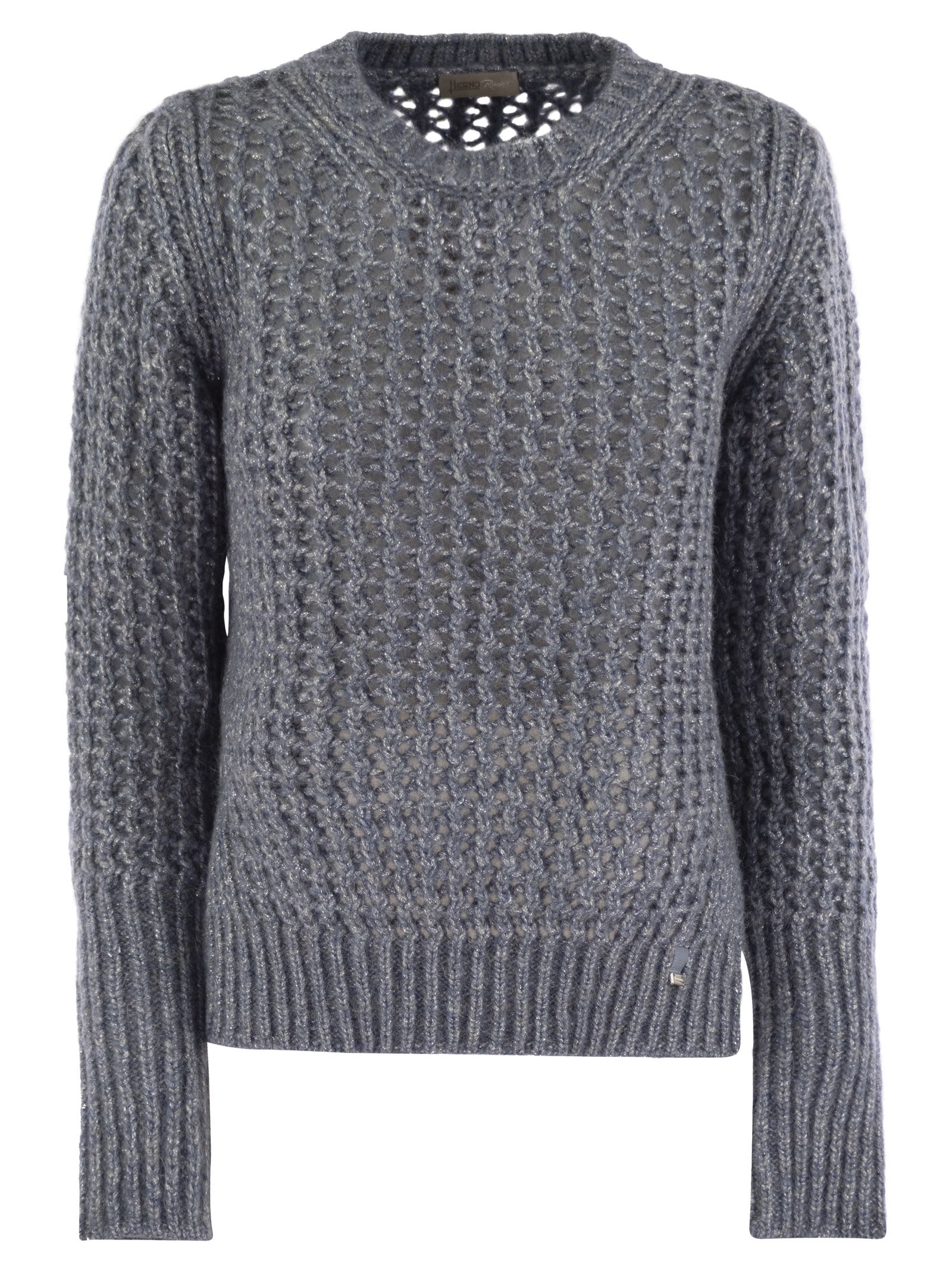 Herno Knitwear In Alpaca And Wool Yarn