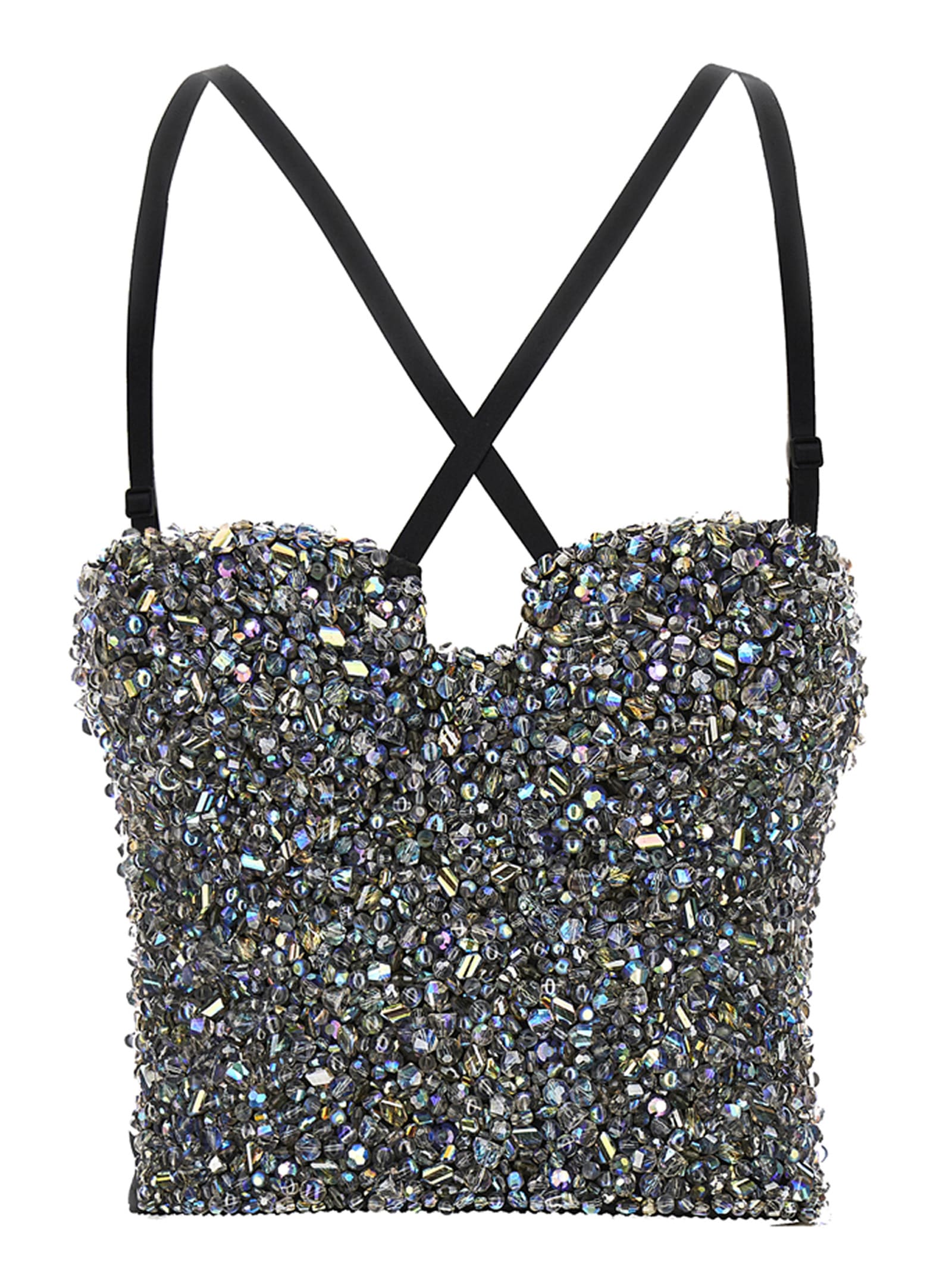 Dolce & Gabbana Sequin Bustier Top