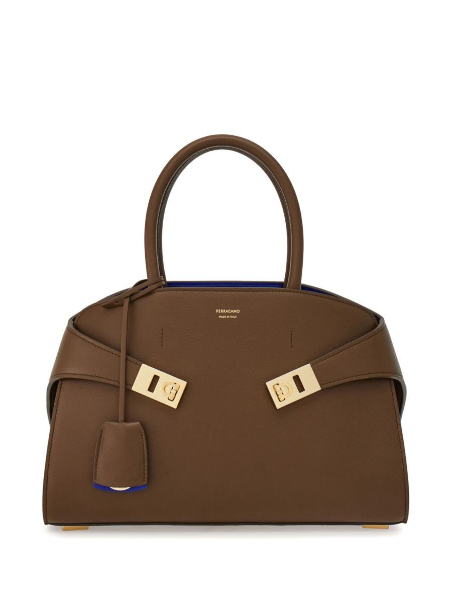Salvatore Ferragamo 拥抱小号皮革托特包