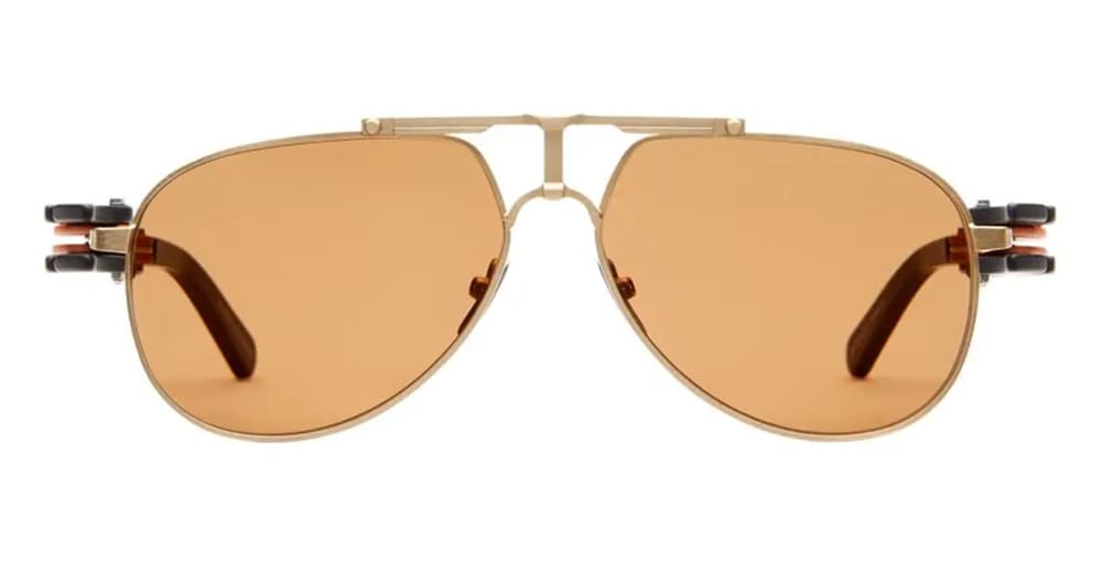Innerraum Eyewear Object 020 - Gold Matt / Orange / Black Sunglasses