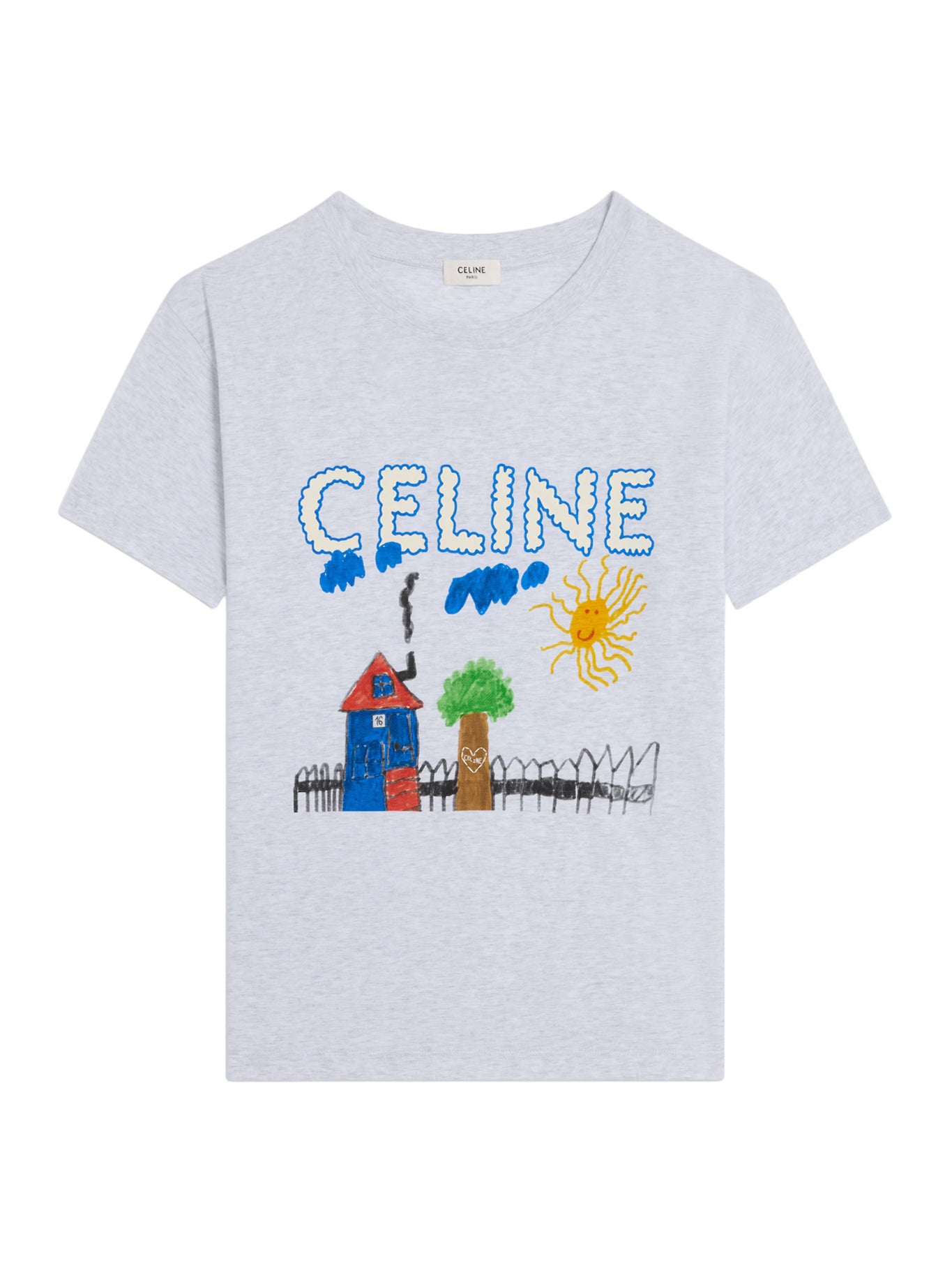 常规版型棉针织T恤 - Celine - 男士