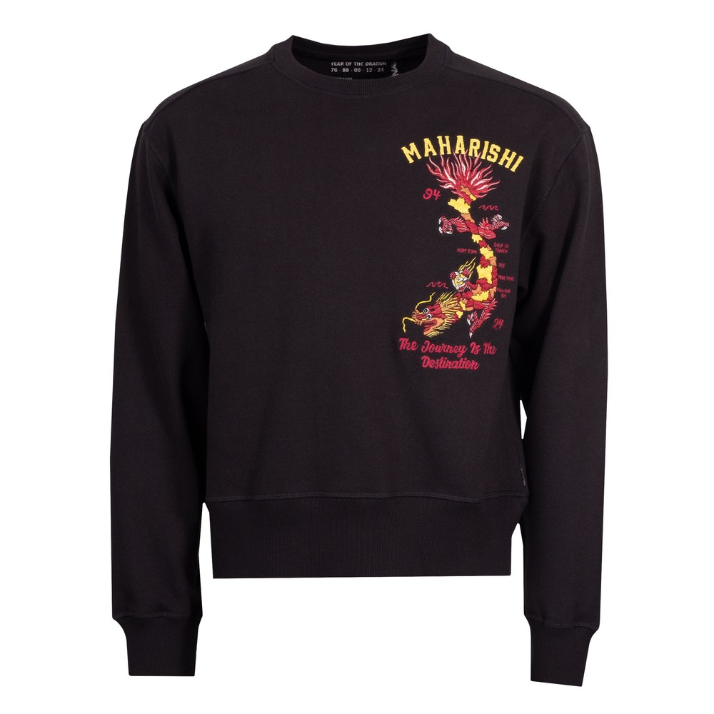 Dragon Map Vintage Embroidered Crew Sweat