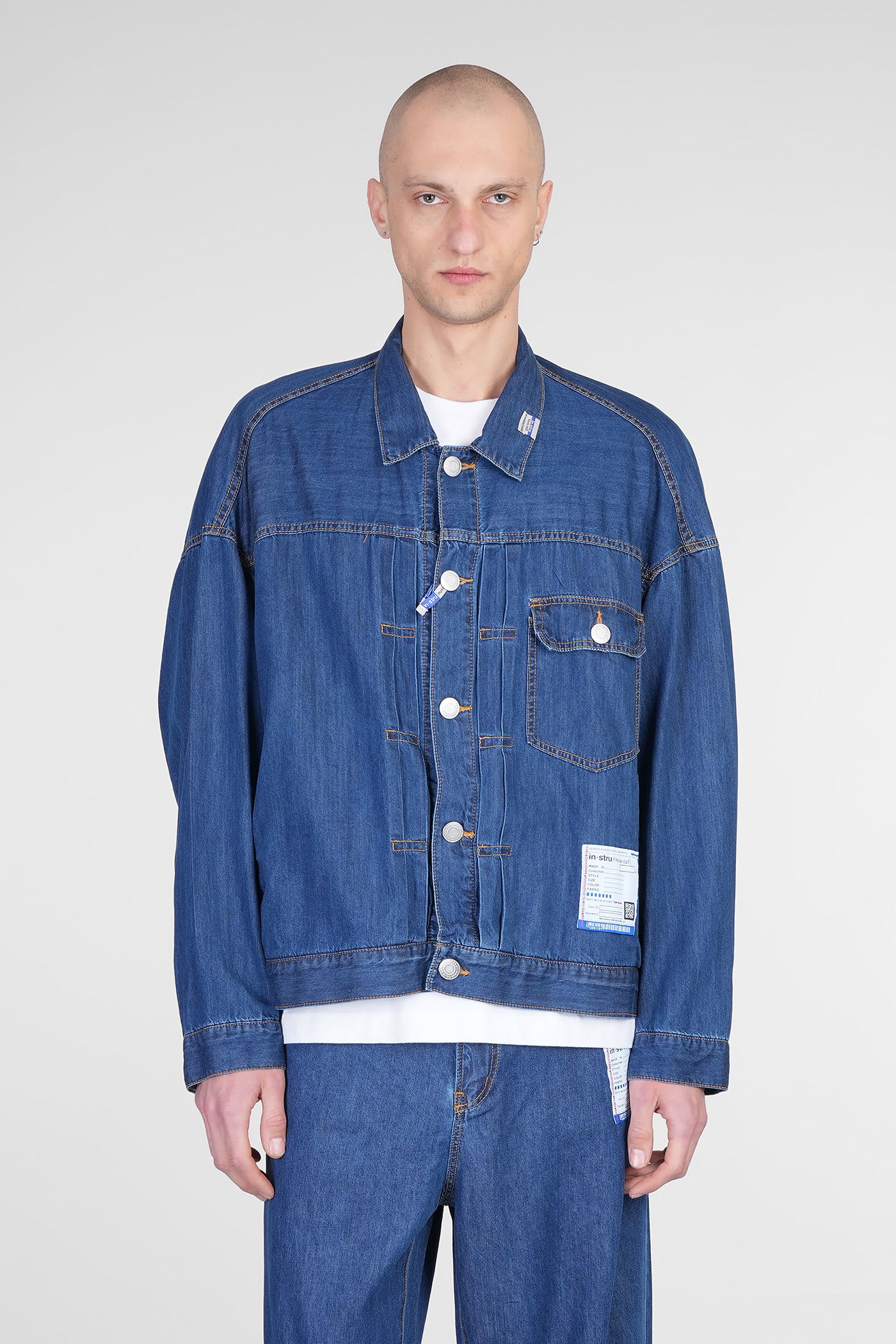 Mihara Yasuhiro Denim Jackets In Blue Cotton