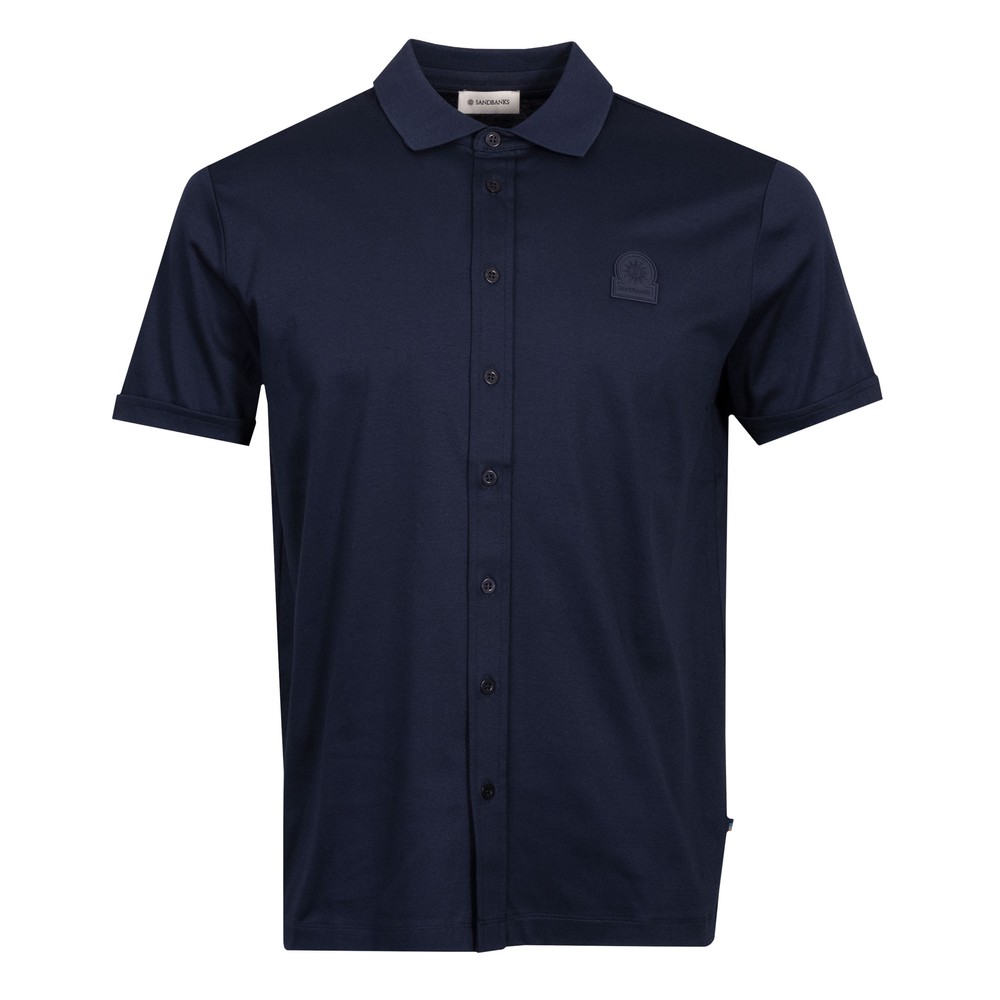 Full Button Interlock Polo Shirt