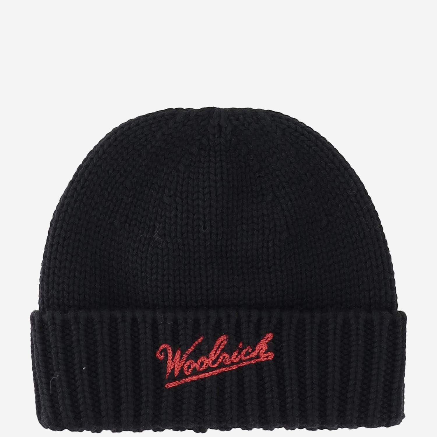 Woolrich Wool Hat With Logo