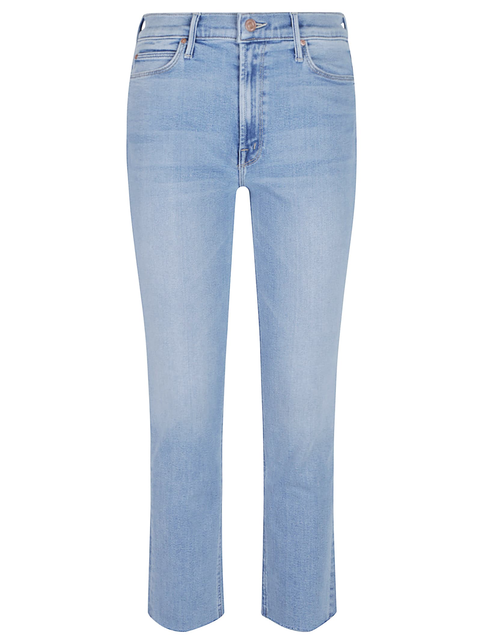 Mother Mid Rise Dazzler Ankle Fray Jeans