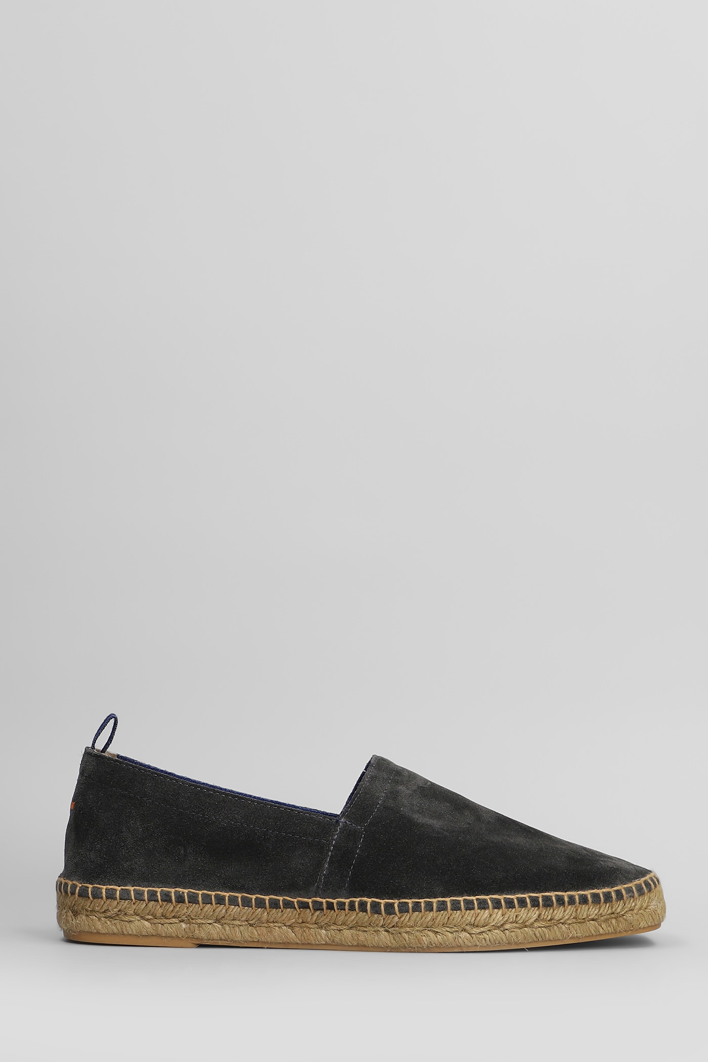 Castañer Pablo T-186 Espadrilles In Grey Suede