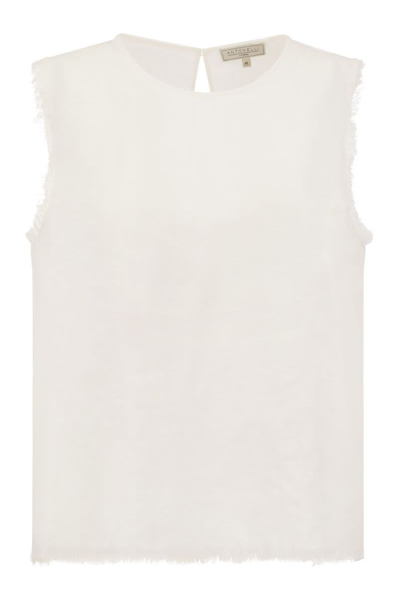 Antonelli Adrien - Linen Sleeveless Jumper
