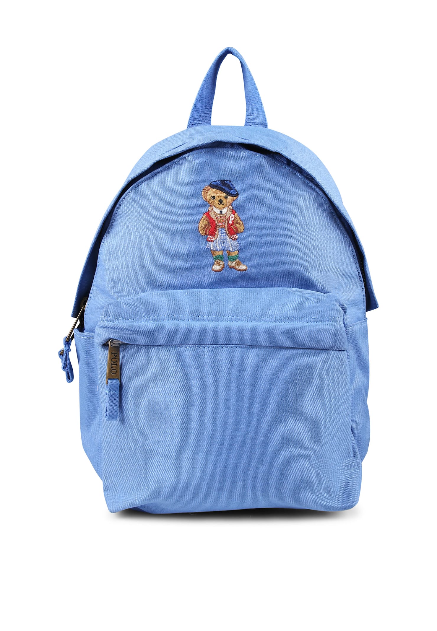 Ralph Lauren Blue Backpack For Girl With Polo Bear