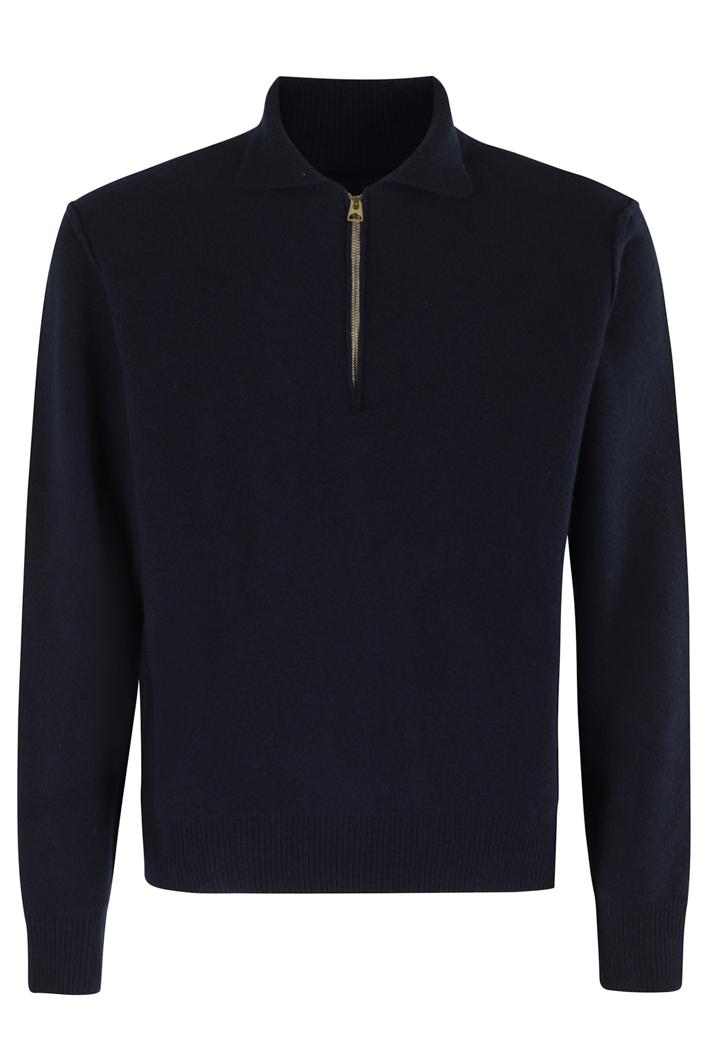 Fortela Woven Wool Zippered Sweatshirt