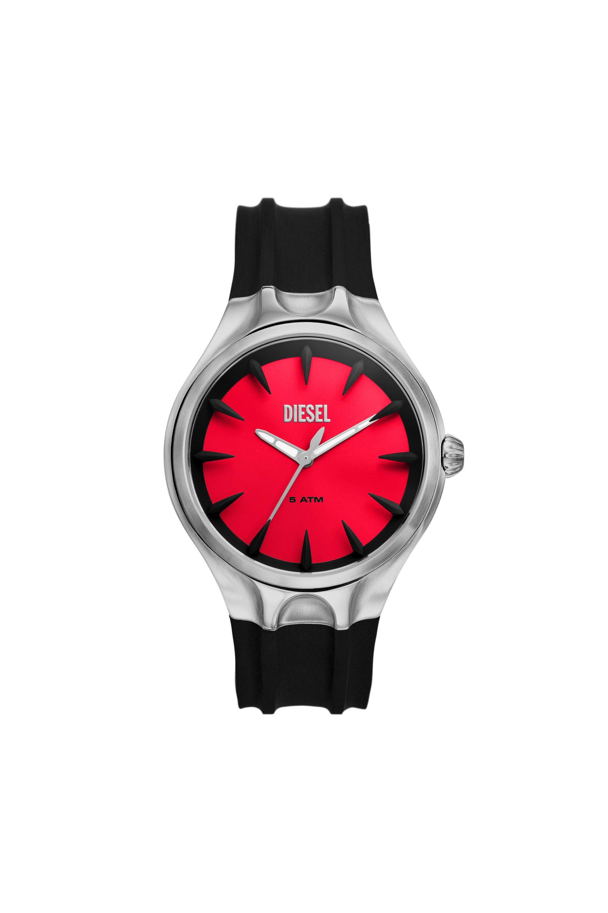 Diesel - Streamline three-hand black silicone watch - Timeframes - Man - Black