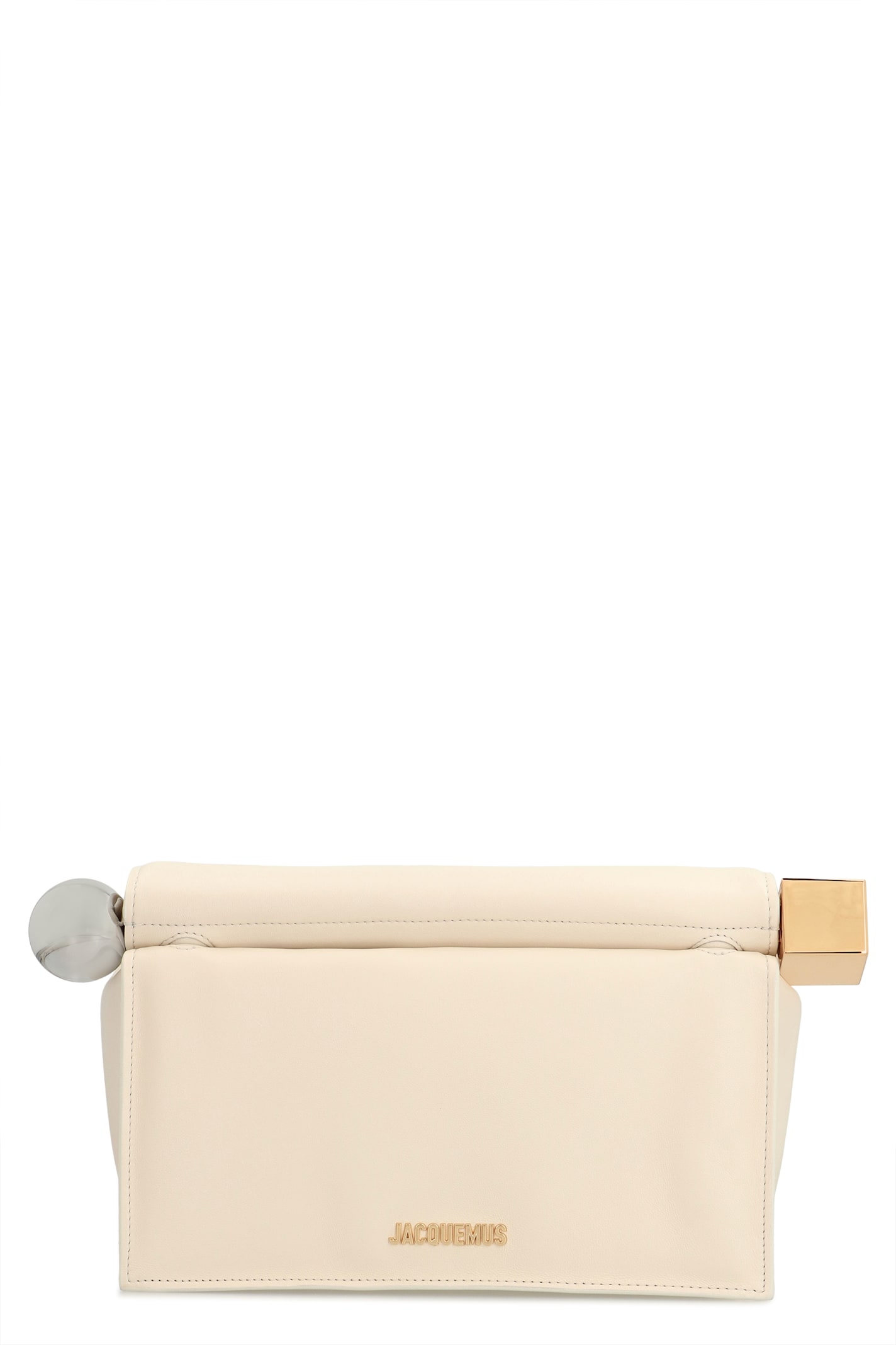 Jacquemus Rond Carré Leather Clutch