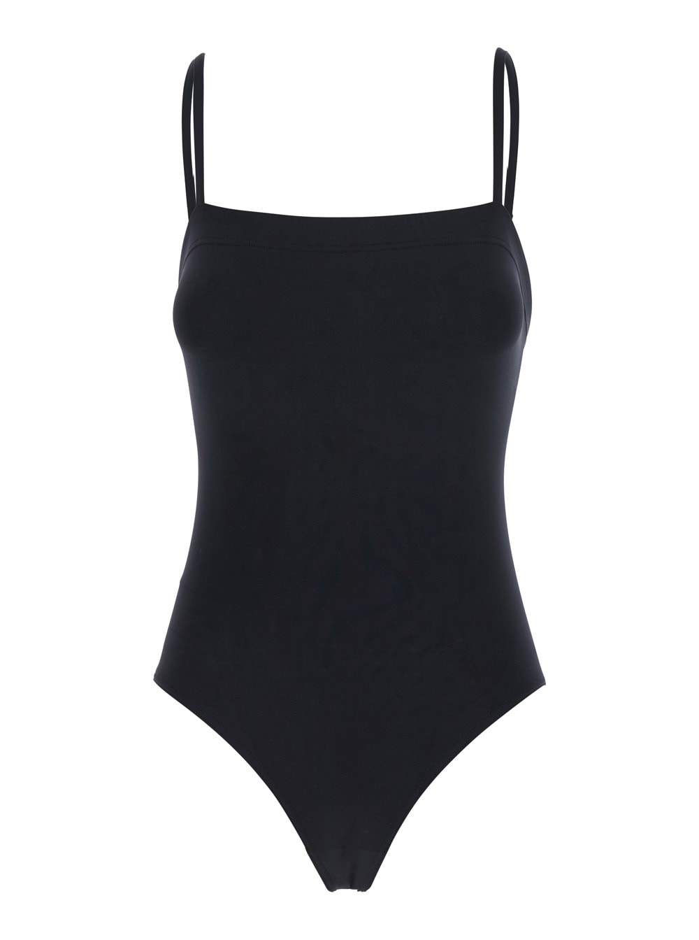 Eres acquarelle Black One-piece Swimsuit With Back Neckline In Tech Fabric Woman