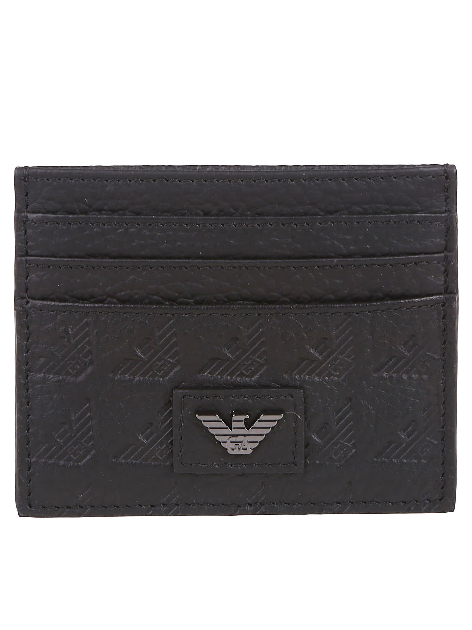 Emporio Armani Logo Plaque Credit Card Holder