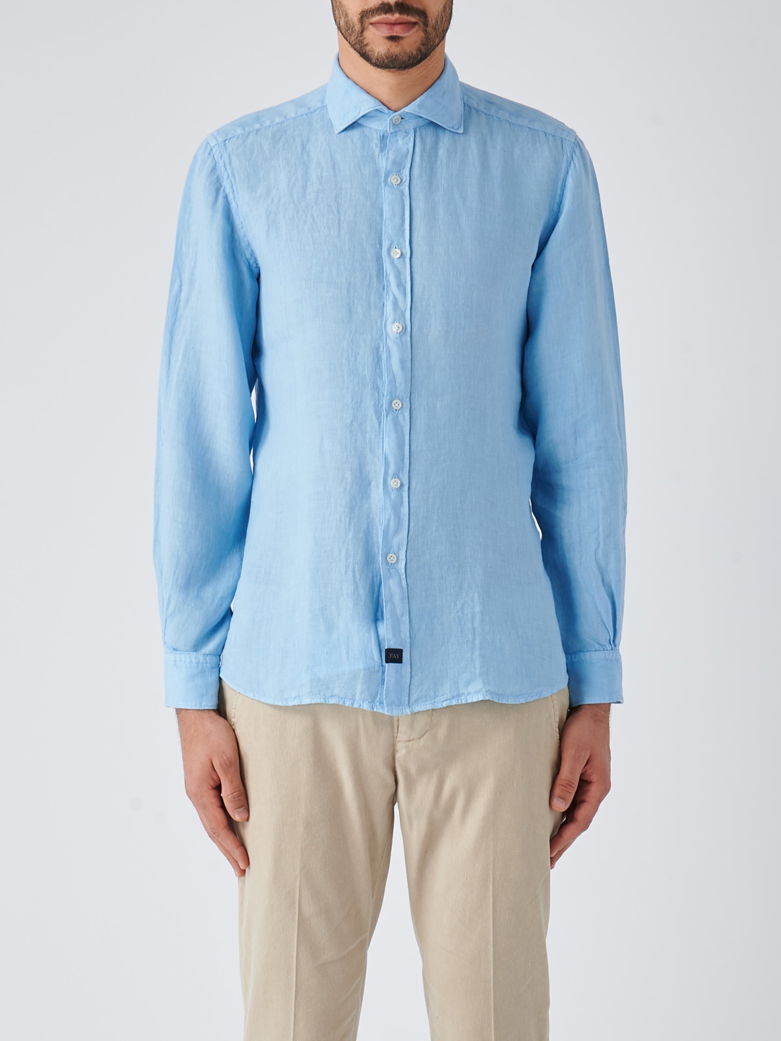 Fay Camicia Collo Francese Tinto Capo Shirt