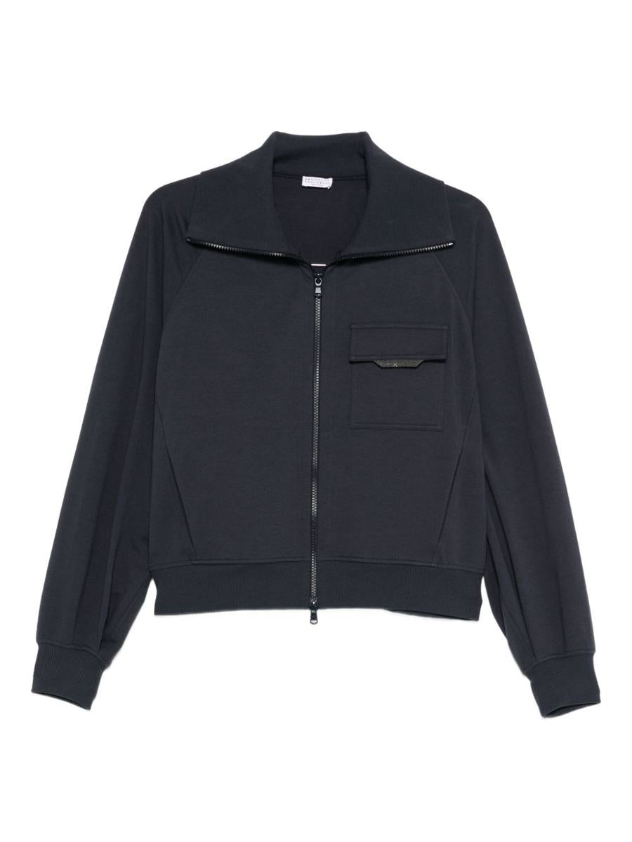 Brunello Cucinelli Cotton Zipped Sweatshirt