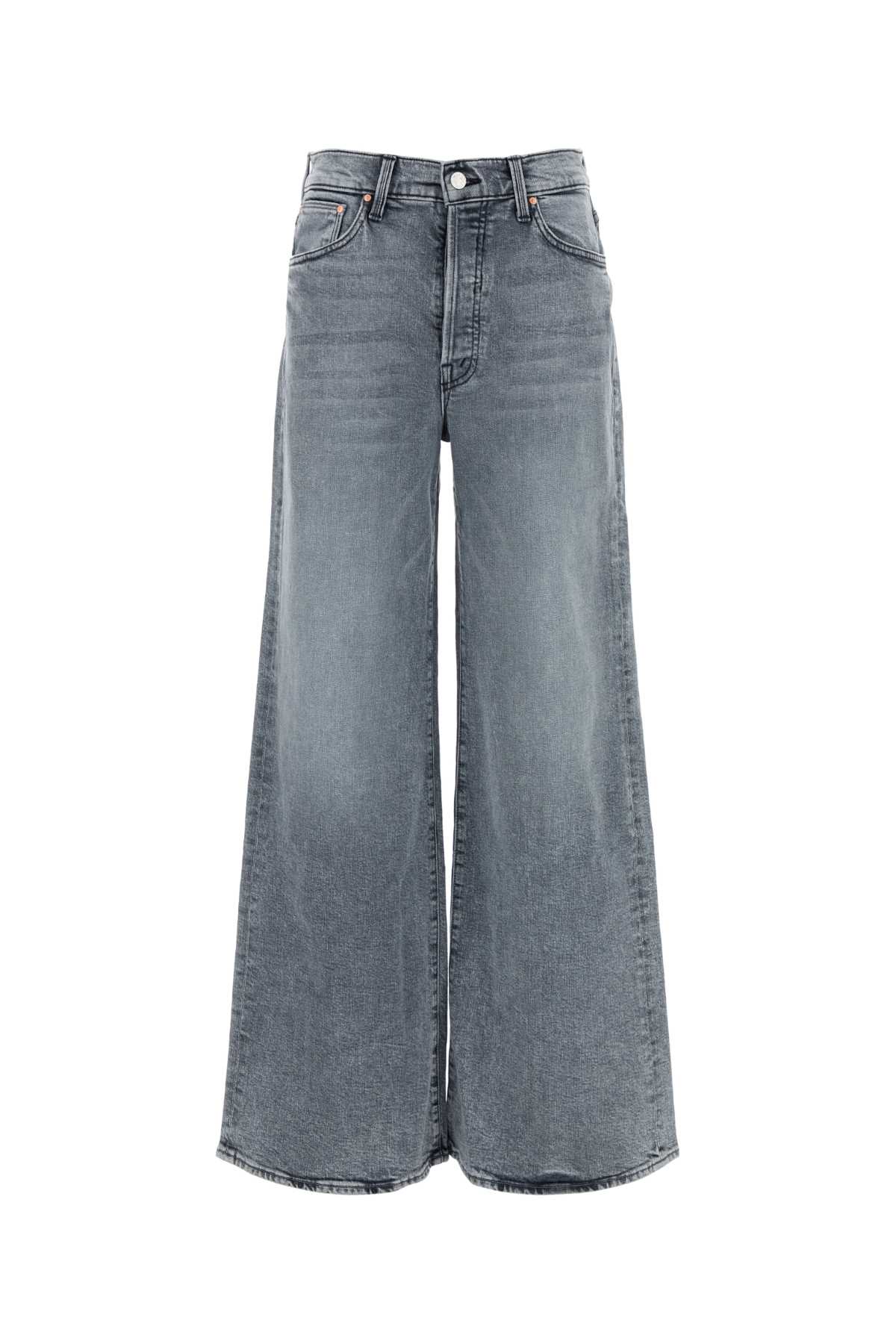 Mother Grey Stretch Denim The Ditcher Jeans