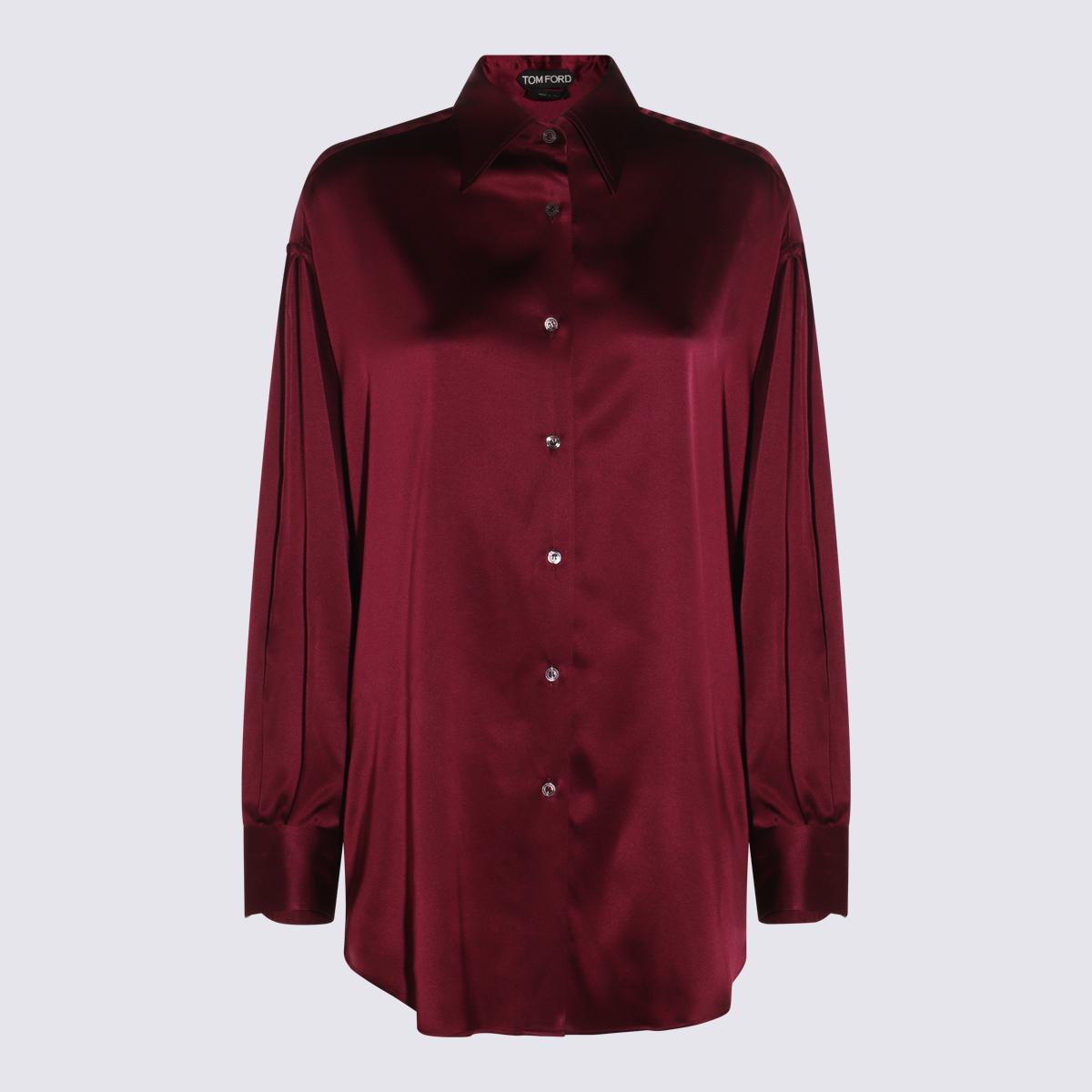 Tom Ford Dark Purple Silk Fit Shirt