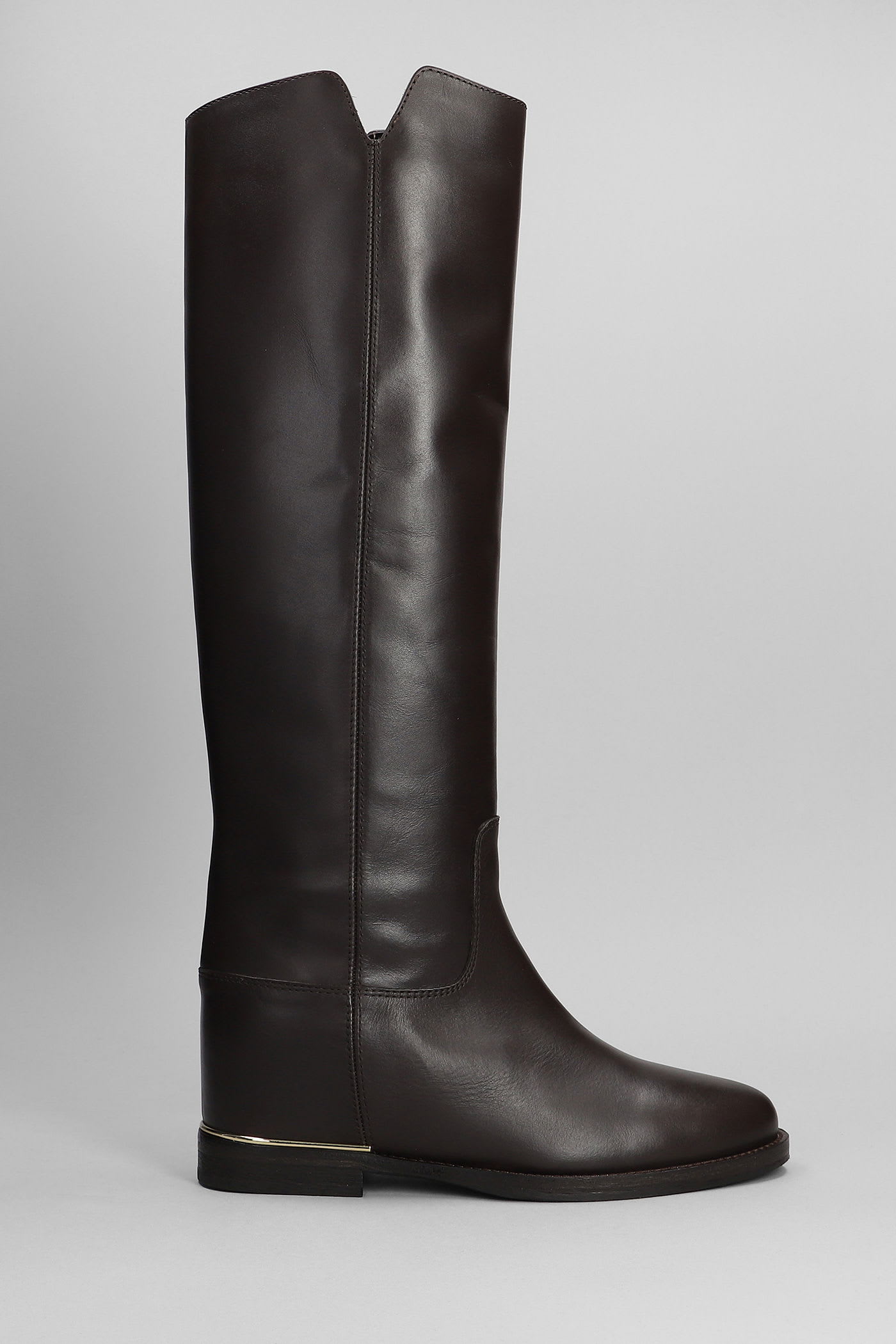 Via Roma 15 In Dark Brown Leather