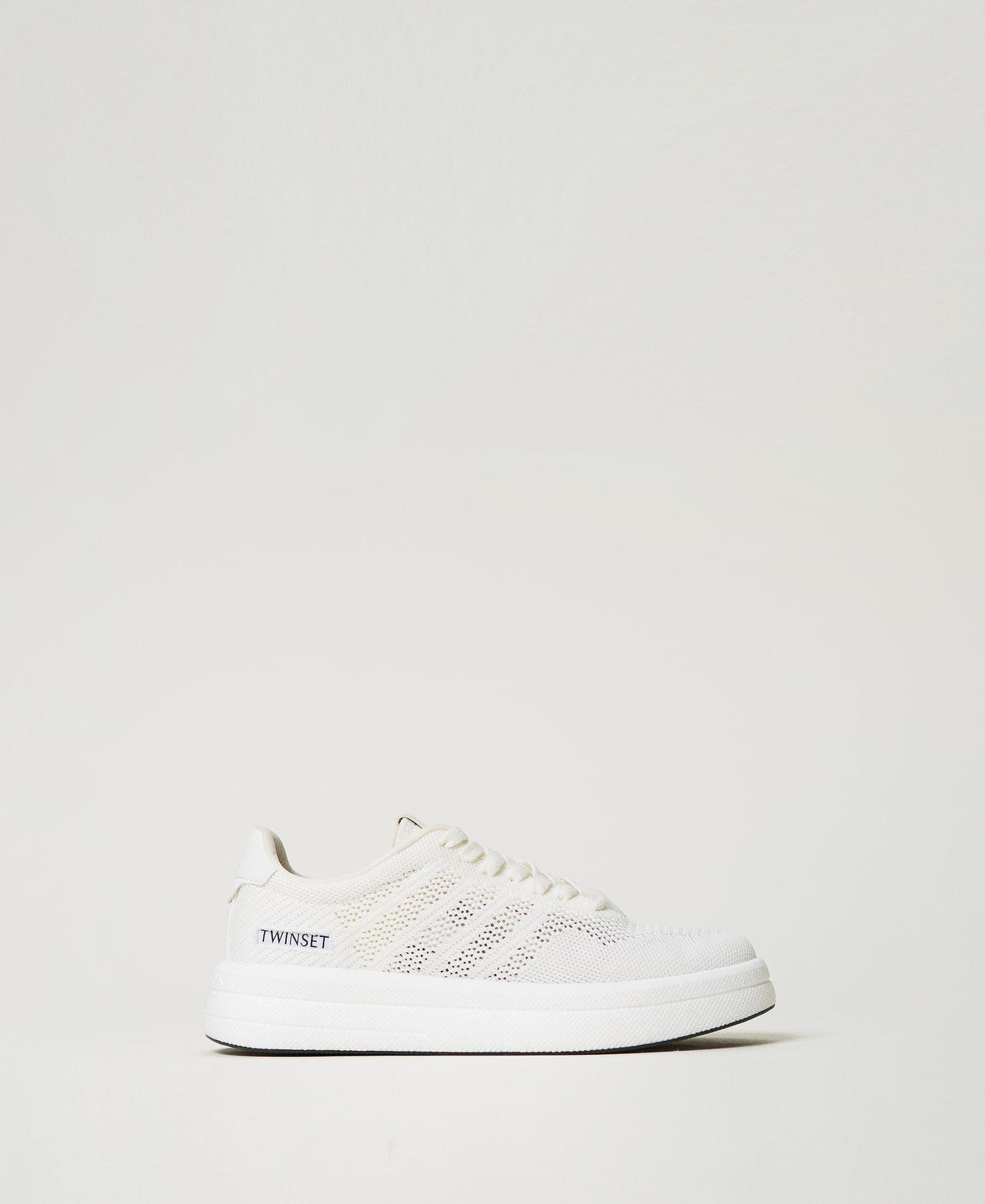 Twinset Chaussures - Baskets Fessura ajourées avec logo, Blanc, Taille: 39