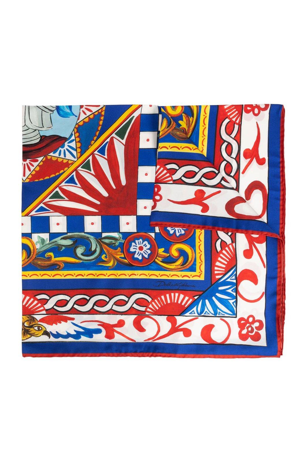 Dolce & Gabbana Carretto Patterned Scarf