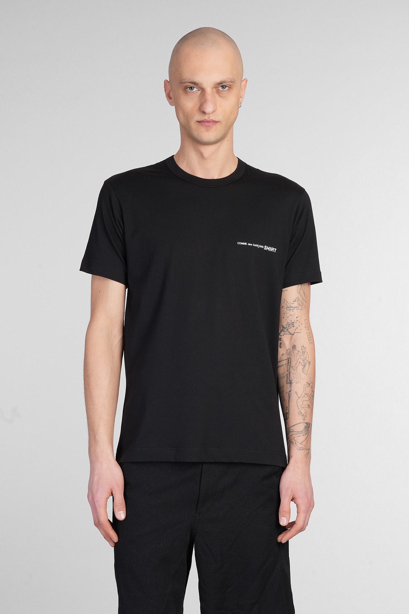 Comme des Garçons Shirt T-shirt In Black Cotton