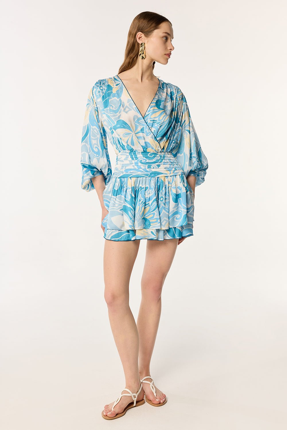 Mini Dress Colleen - Blue Fantasia