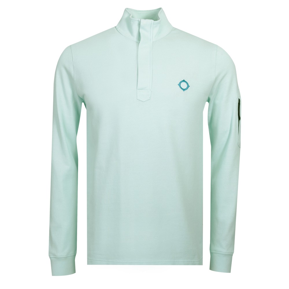 Long Sleeve Funnel Neck Polo