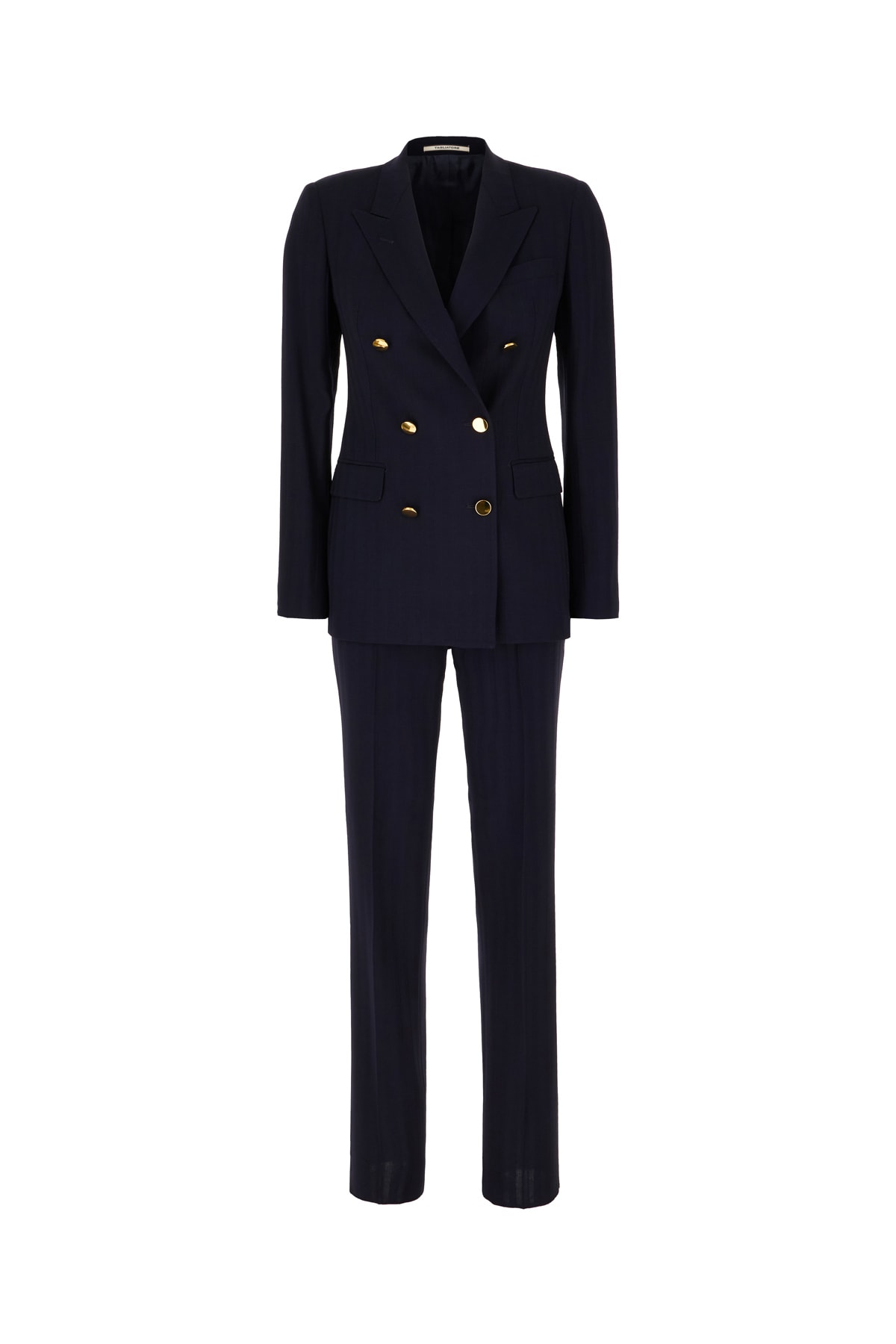 Tagliatore Navy Blue Wool Blend Suit