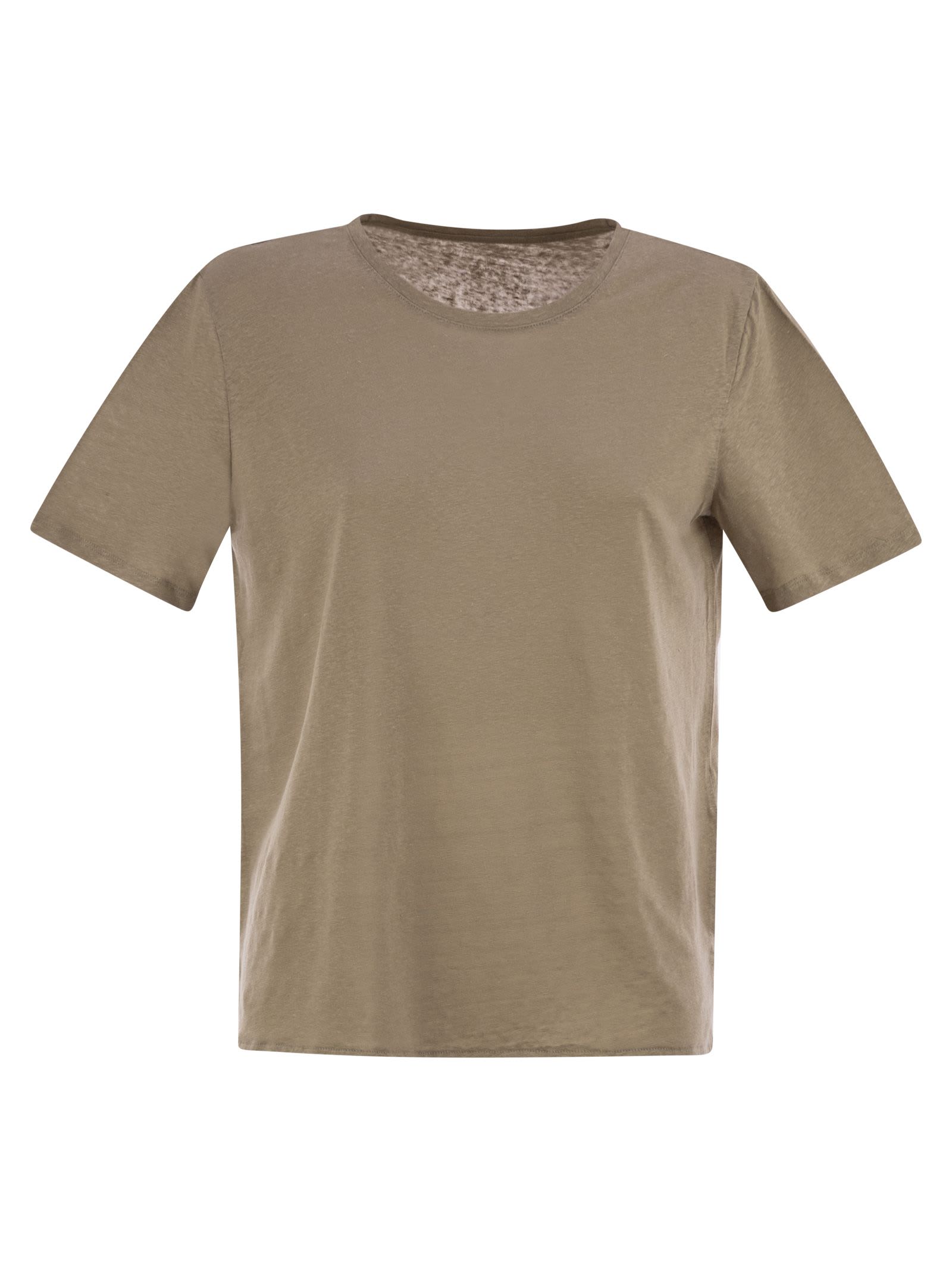Majestic Filatures Linen Crew-neck T-shirt