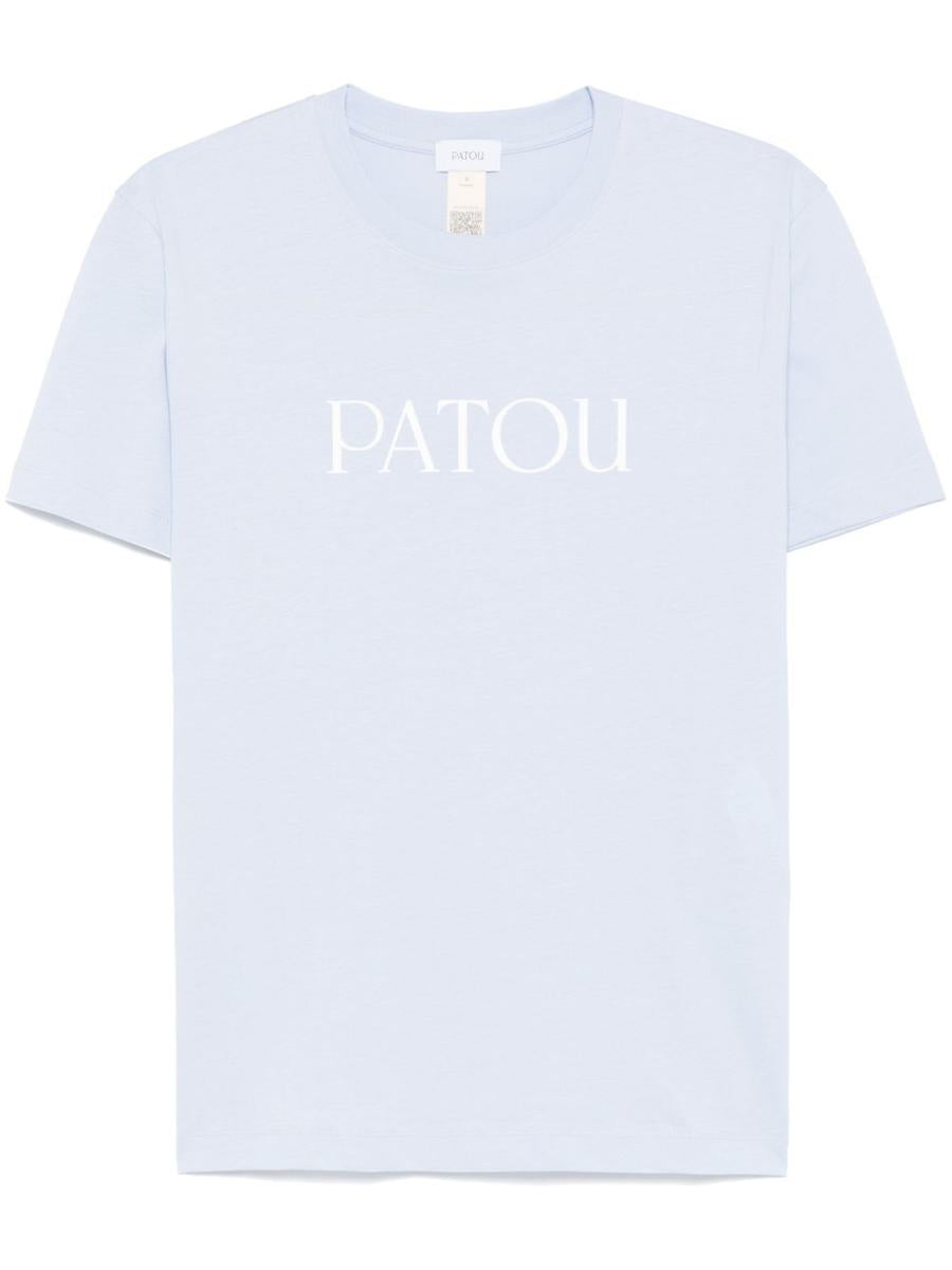 Patou Lavender T-Shirt With White Logo Print