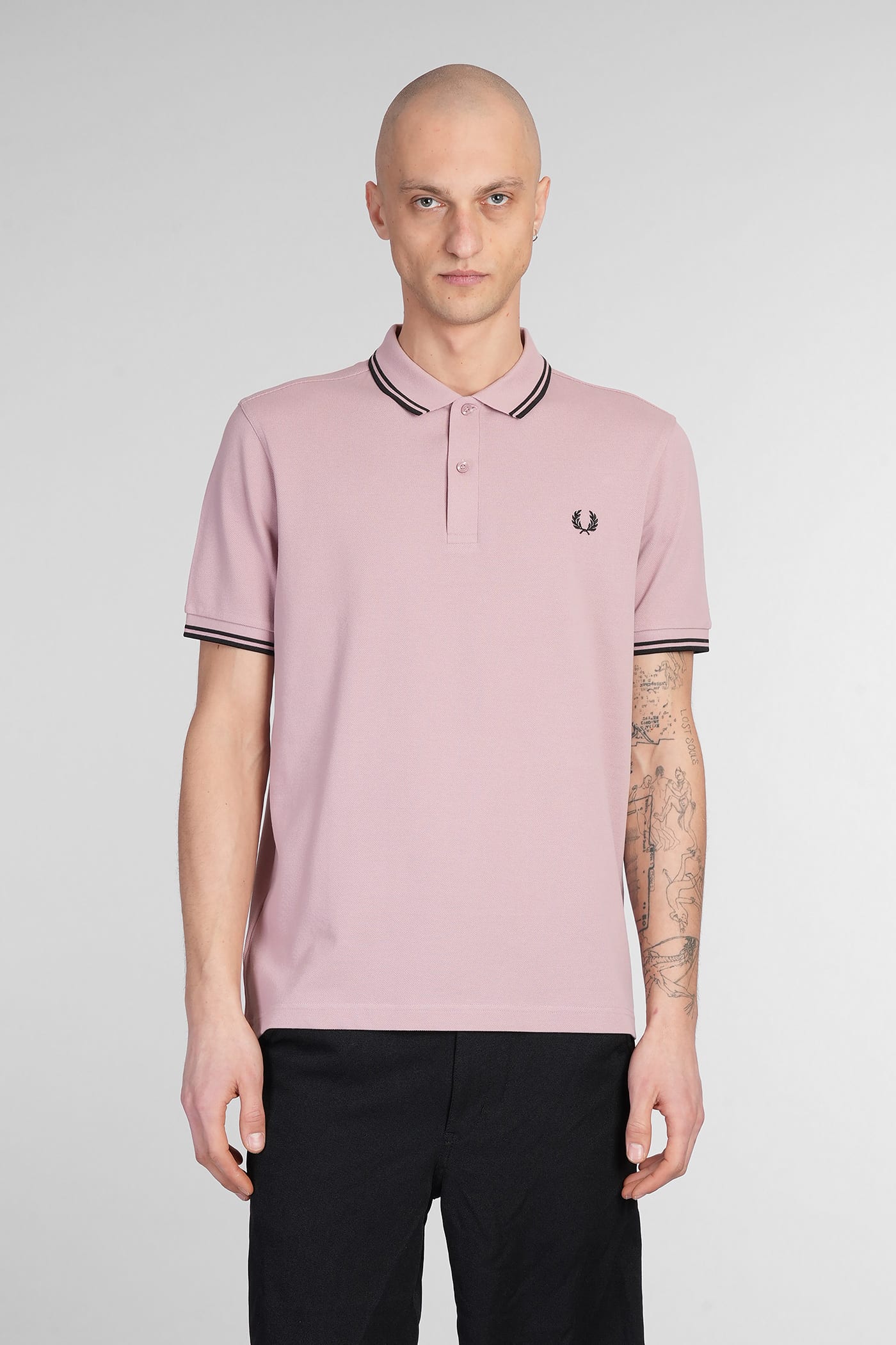 Comme des Garçons Shirt Polo In Rose-pink Cotton