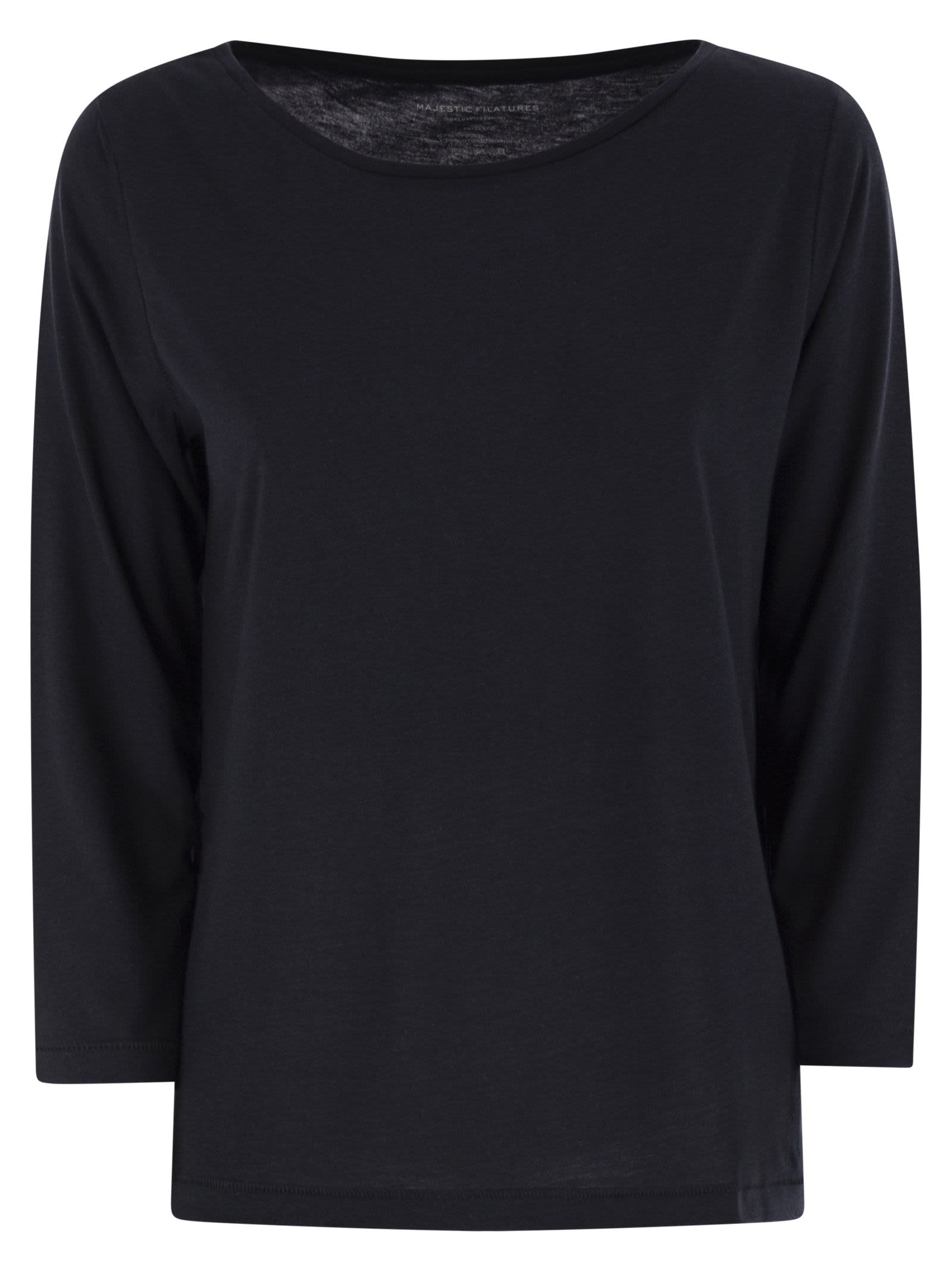 Majestic Filatures T-shirt With 3/4 Sleeves
